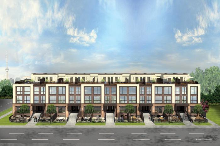 LA Courtyards in Toronto — rendering 2