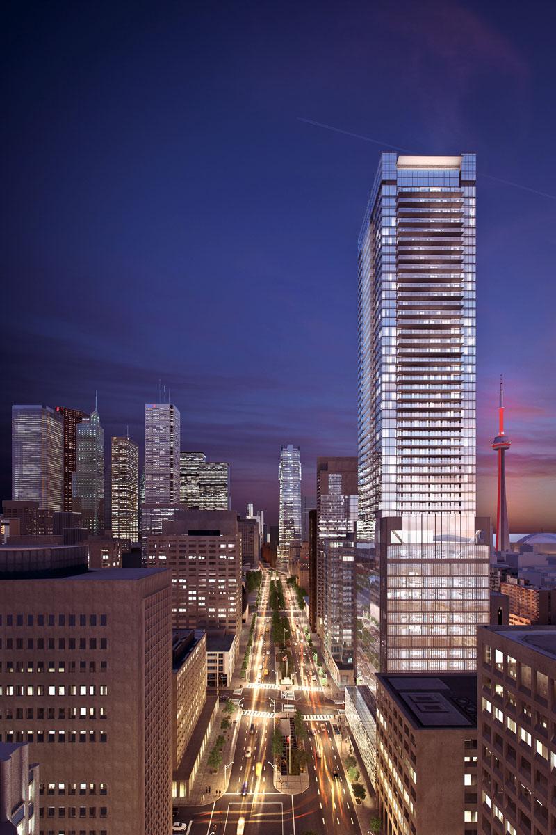 The Residences of 488 University Avenue in Toronto — rendering 3