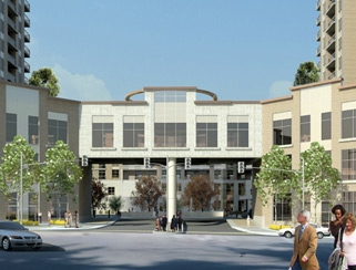 Slessor Square in Newmarket — rendering 2