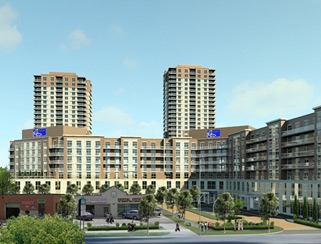 Slessor Square in Newmarket — rendering 3