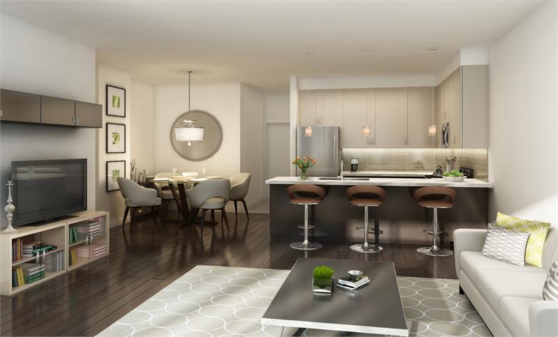 Urban Townhomes at the Neighbourhoods of Oak Park in Oakville — rendering 2