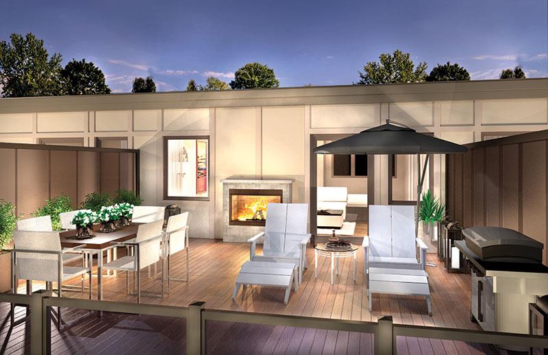 Minto Oakvillage Townhouses in Oakville — rendering 3