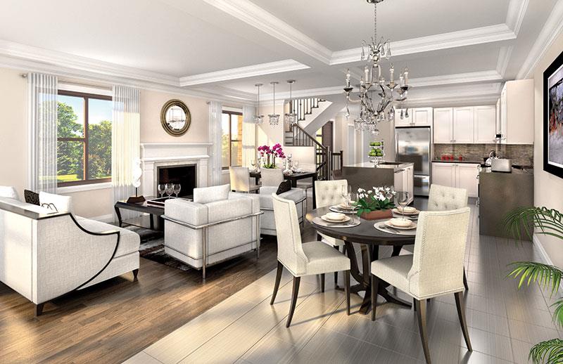 Minto Oakvillage Townhouses in Oakville — rendering 4