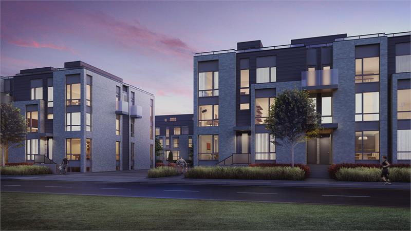 Brockton Commons Townhouses in Toronto — rendering 5