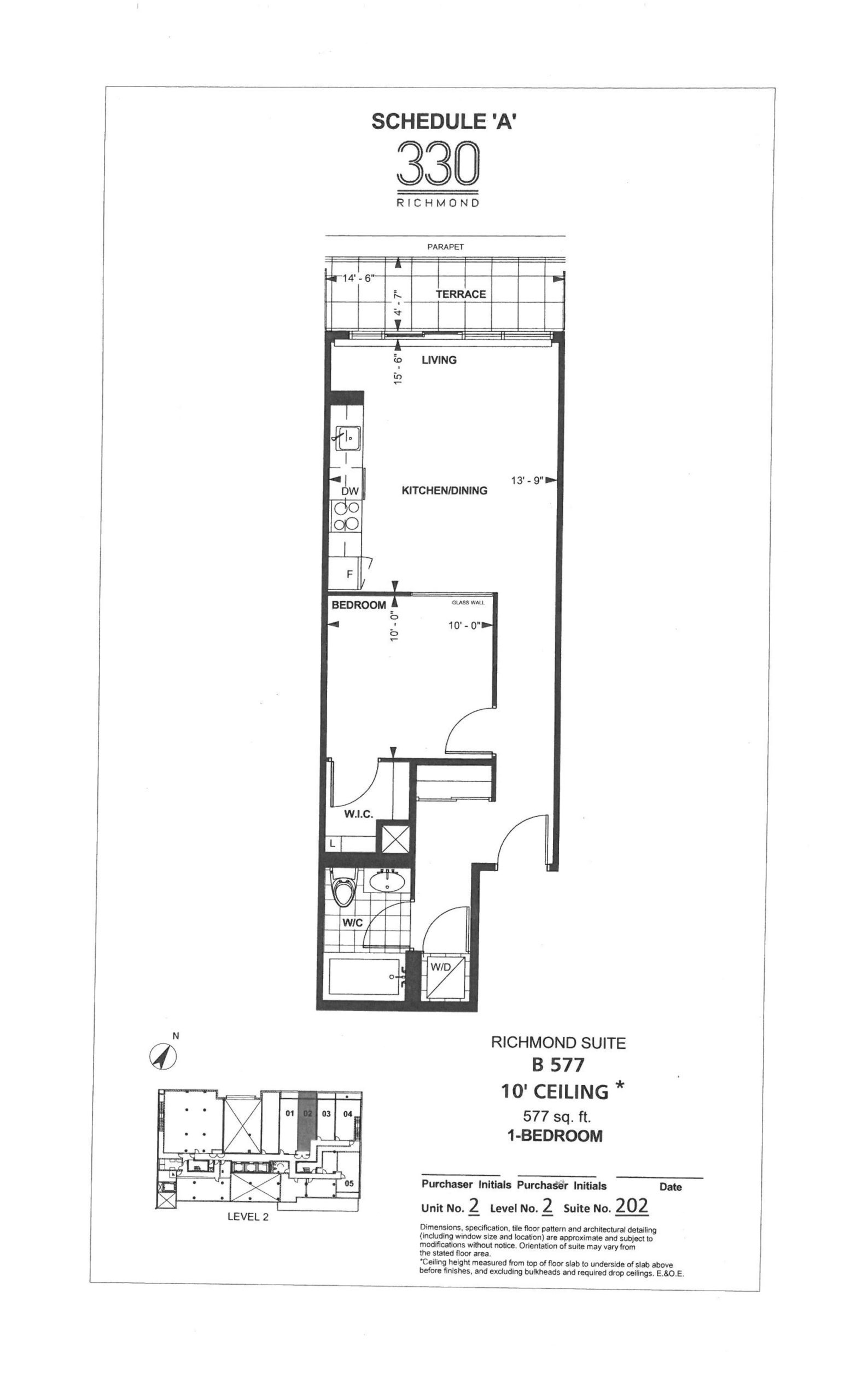 B 577 floor plan