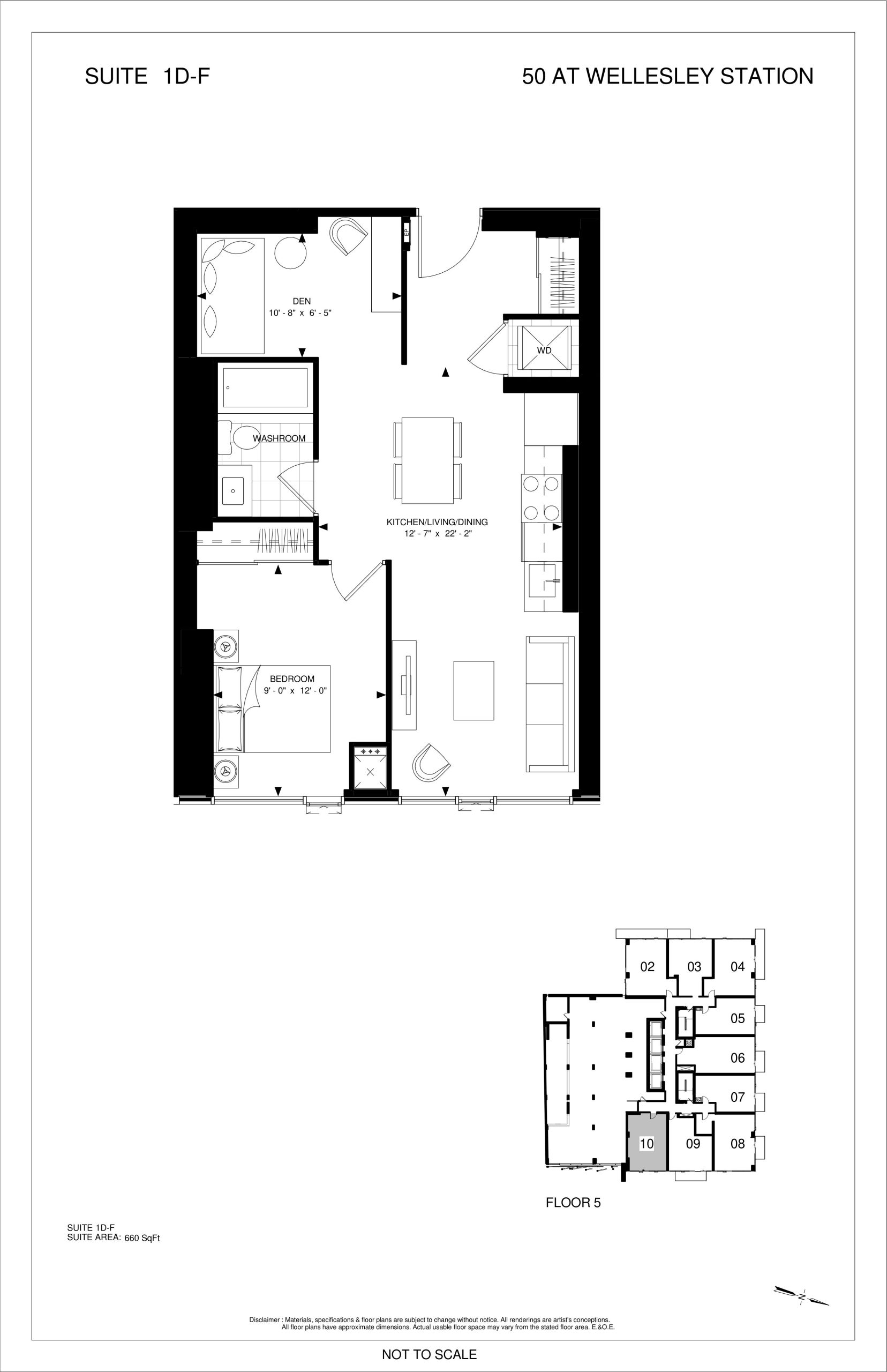 Suite 1D-F floor plan
