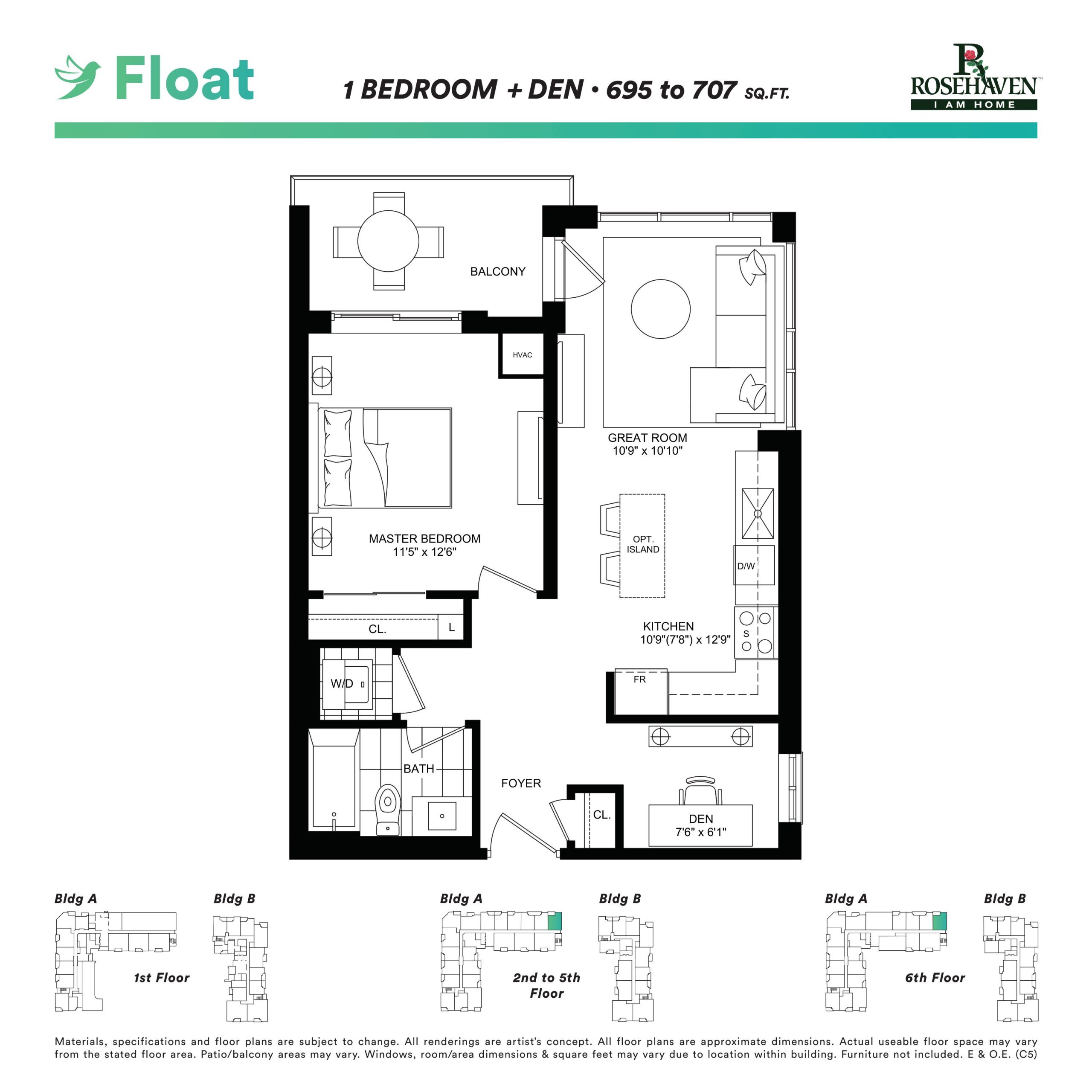 Float floor plan