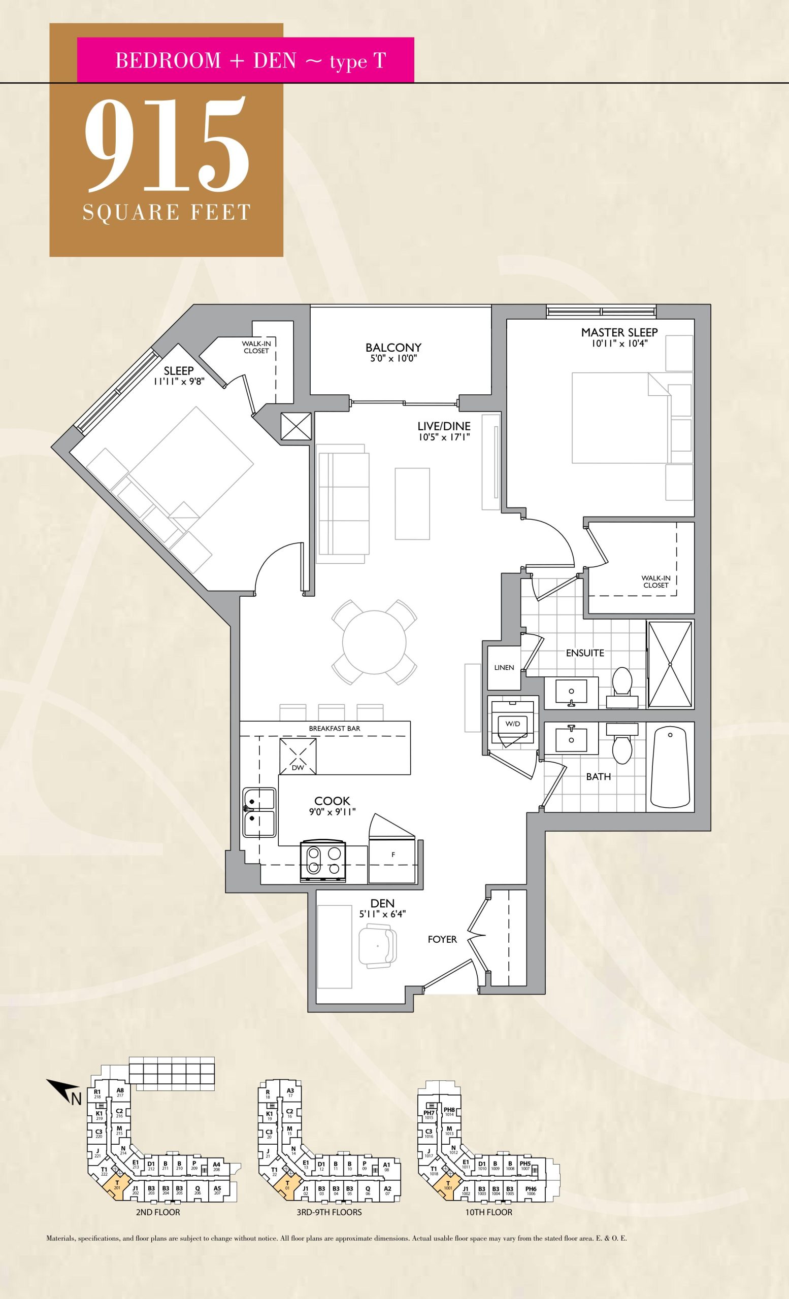 Type T floor plan
