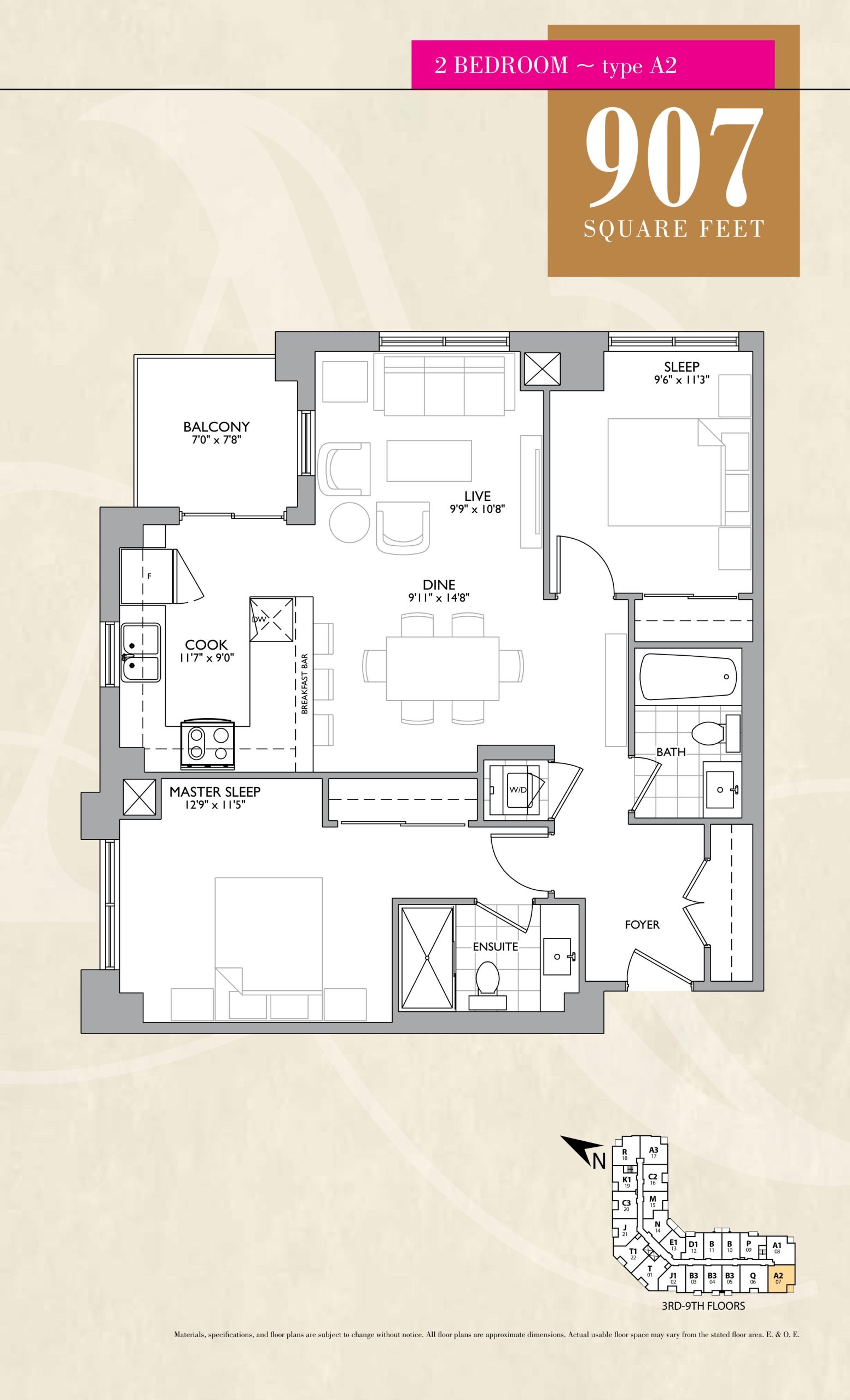 Type A2 floor plan