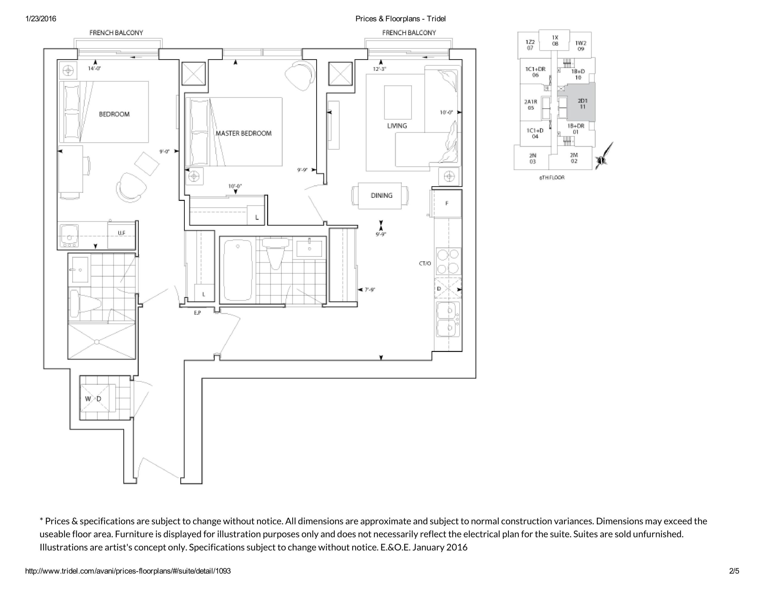 2D1 floor plan