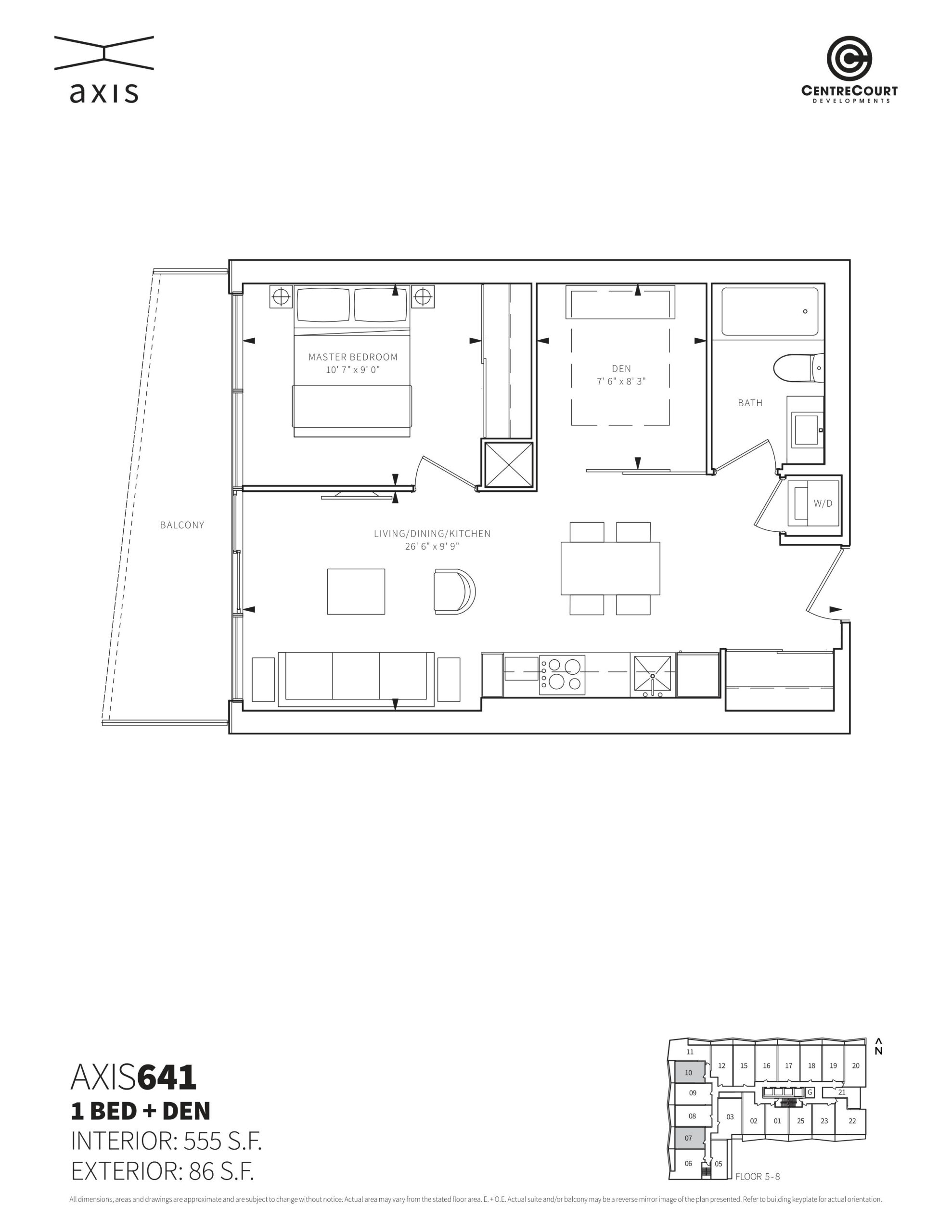AXIS641 floor plan