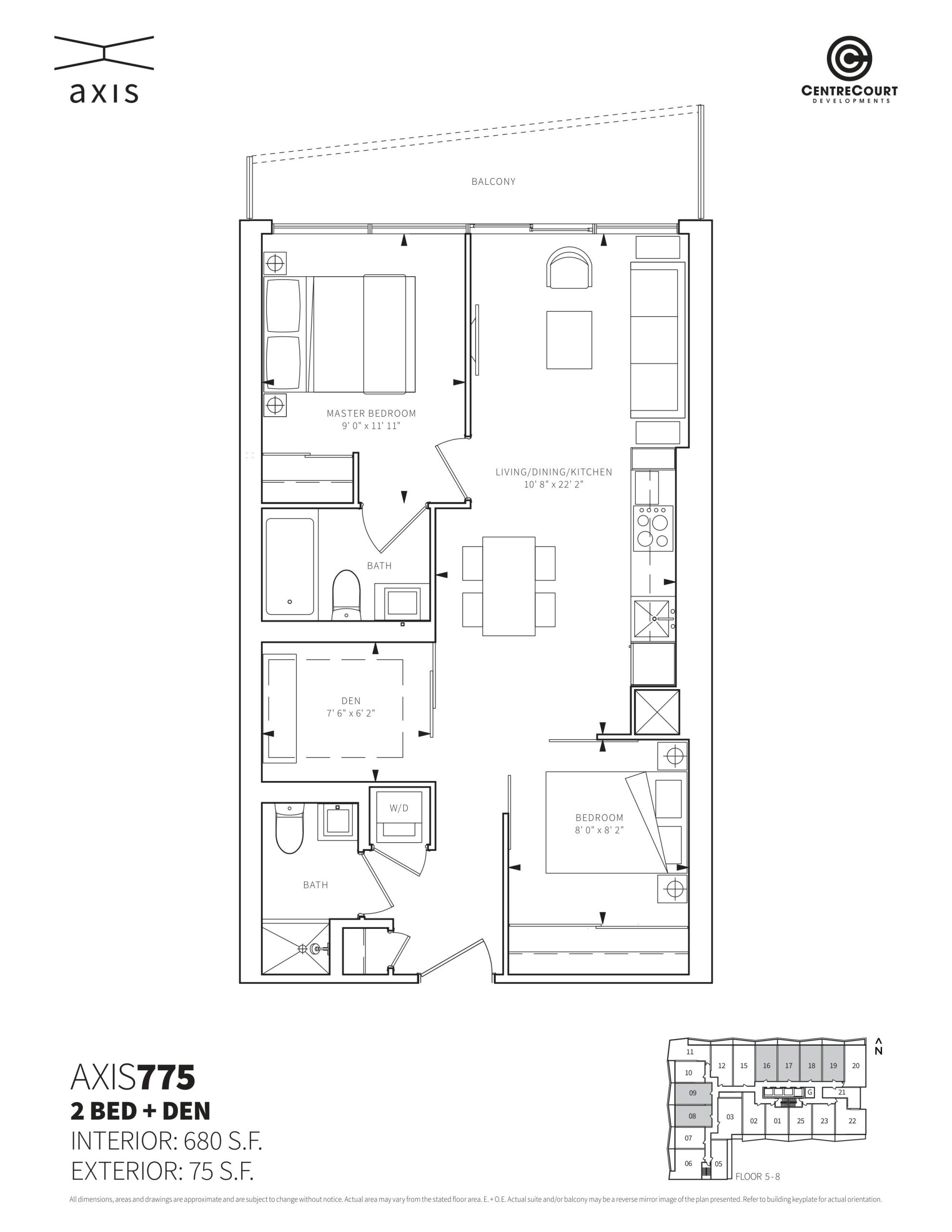 AXIS775 floor plan