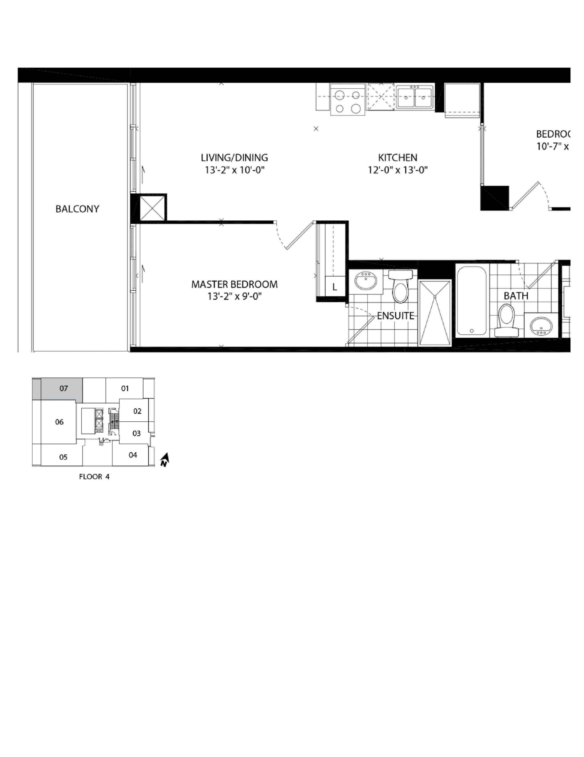 London Flats 606 floor plan