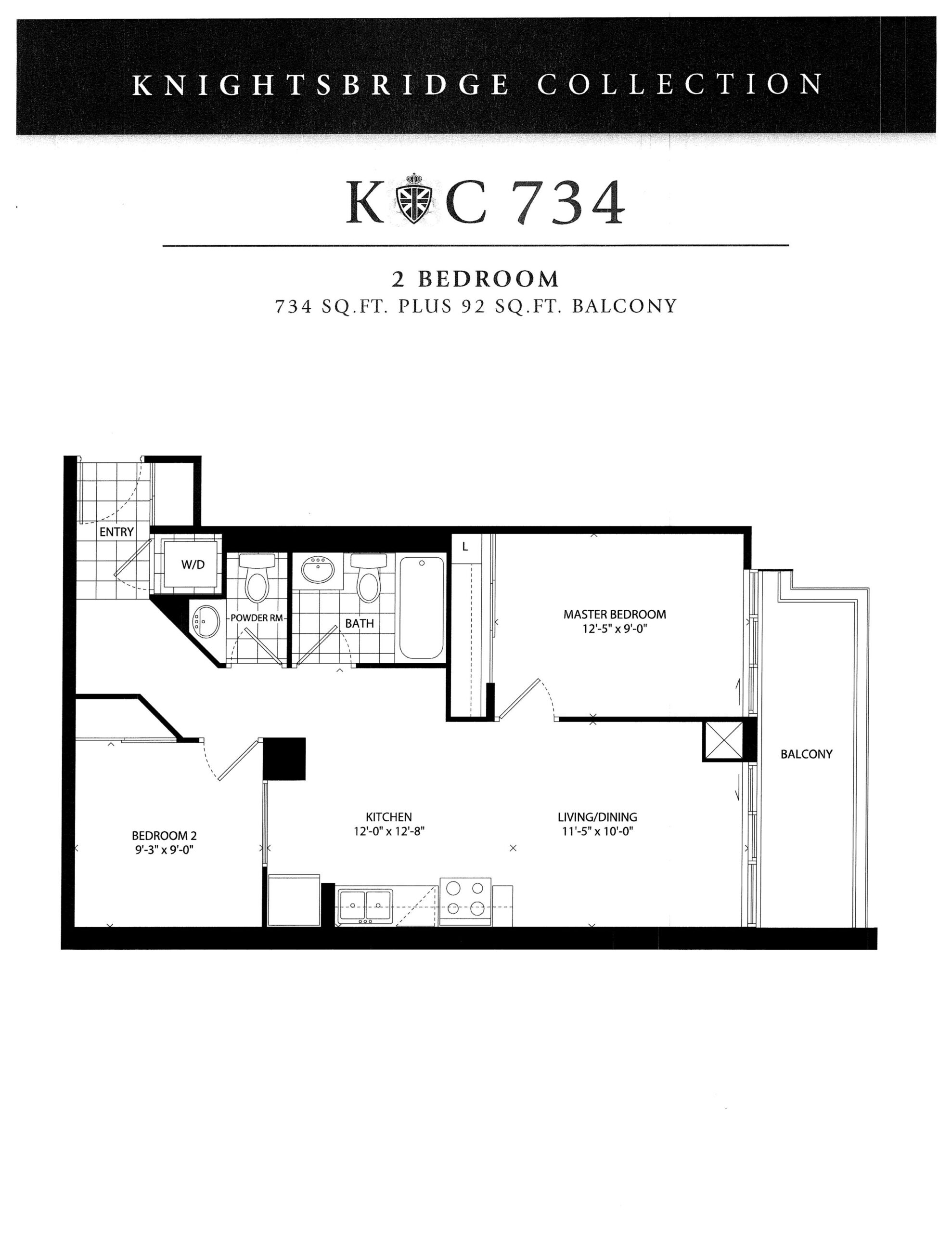 Knightsbridge 734 floor plan