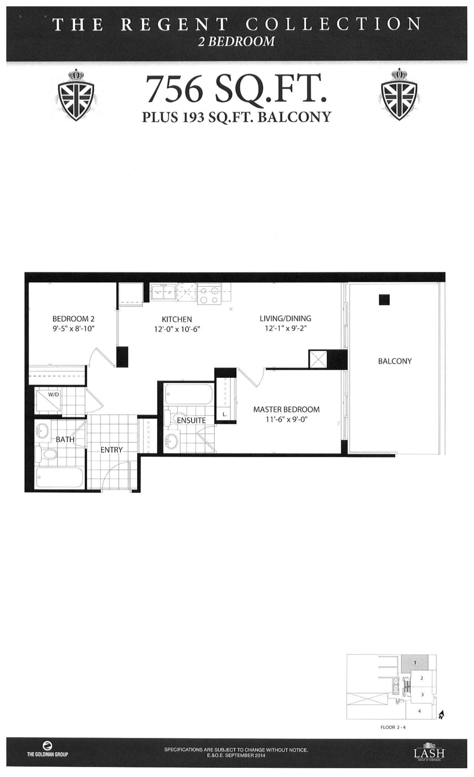 Knightsbridge 756 floor plan