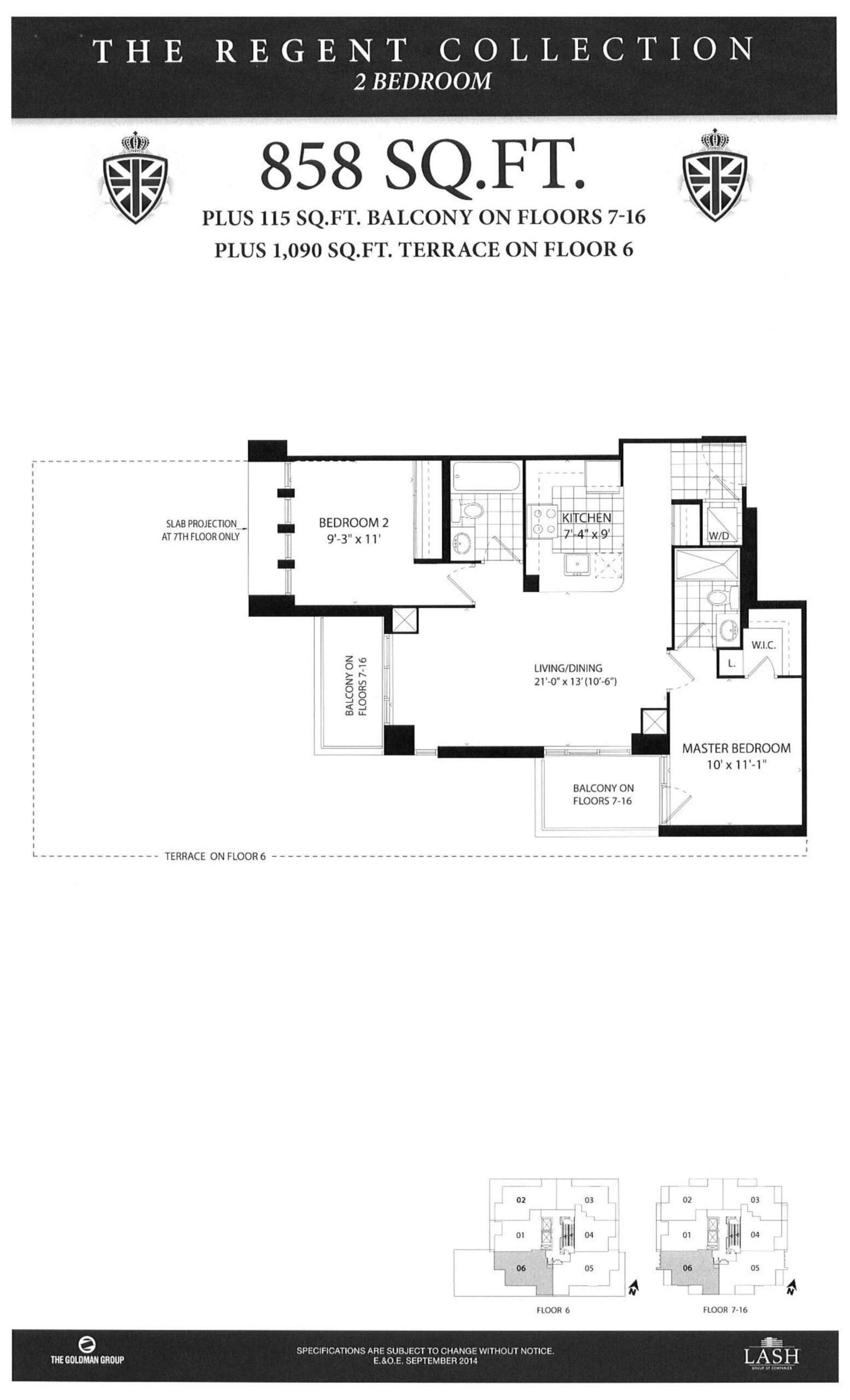 Knightsbridge 860 floor plan