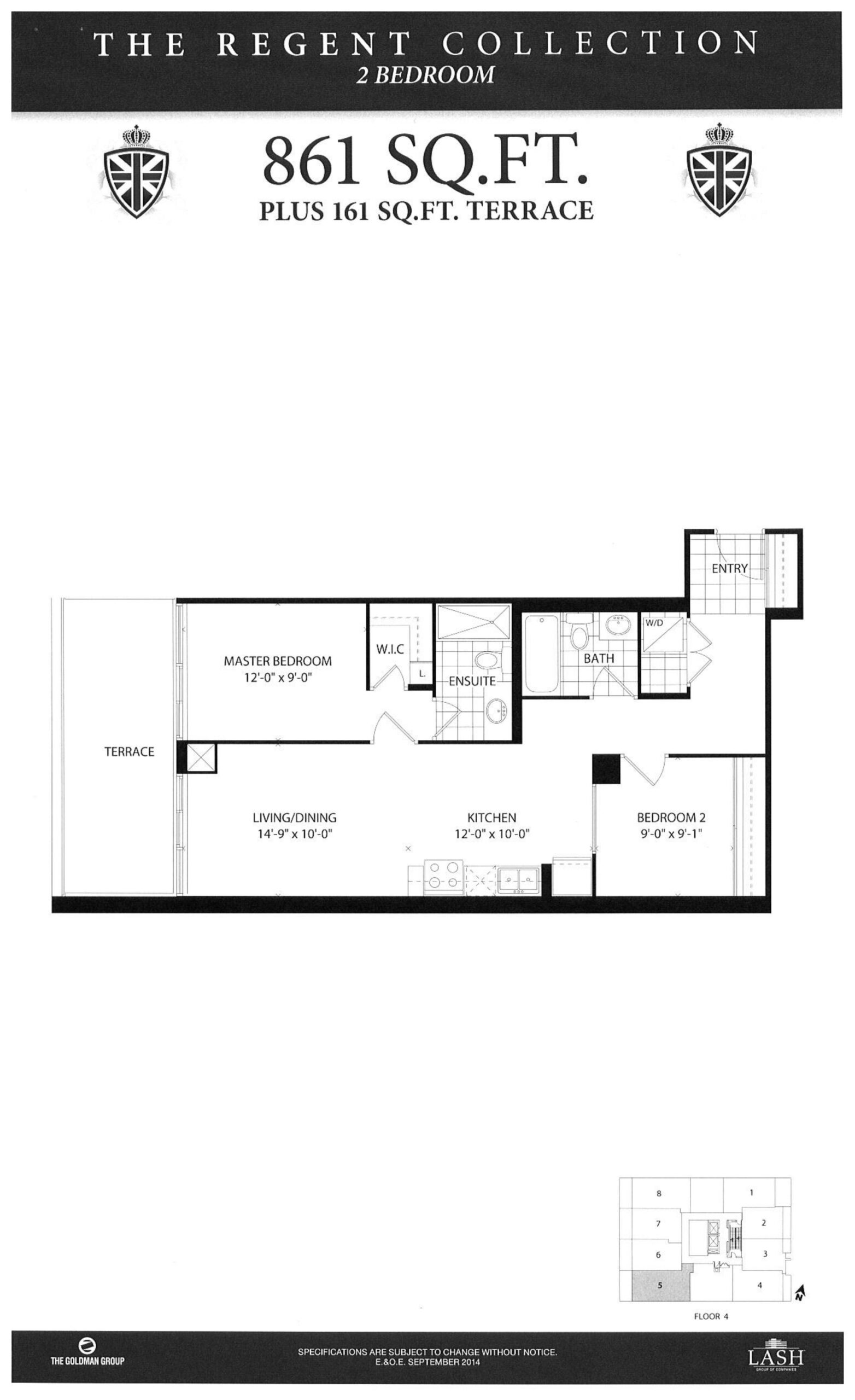 Knightsbridge 861 floor plan