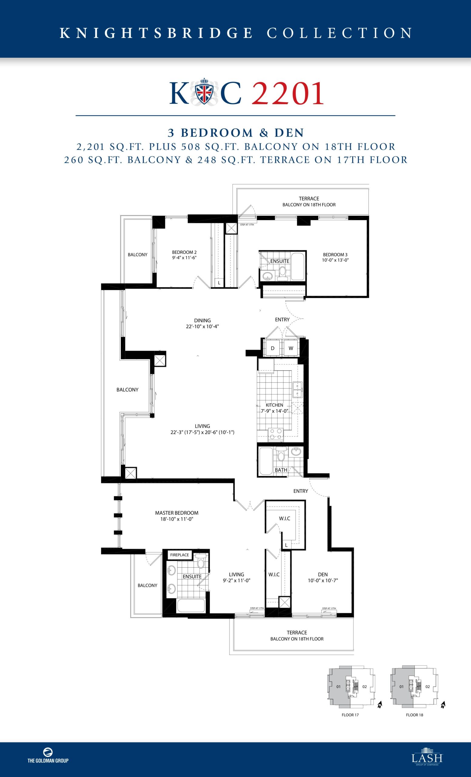 Knightsbridge 2201 floor plan