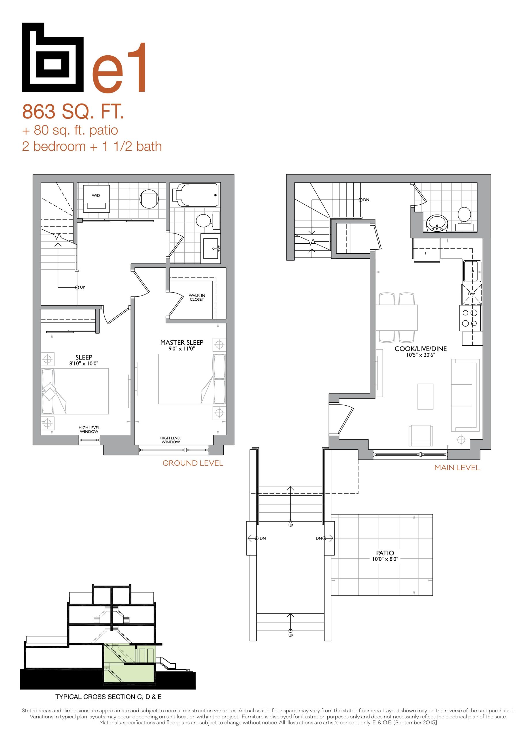 e1 floor plan