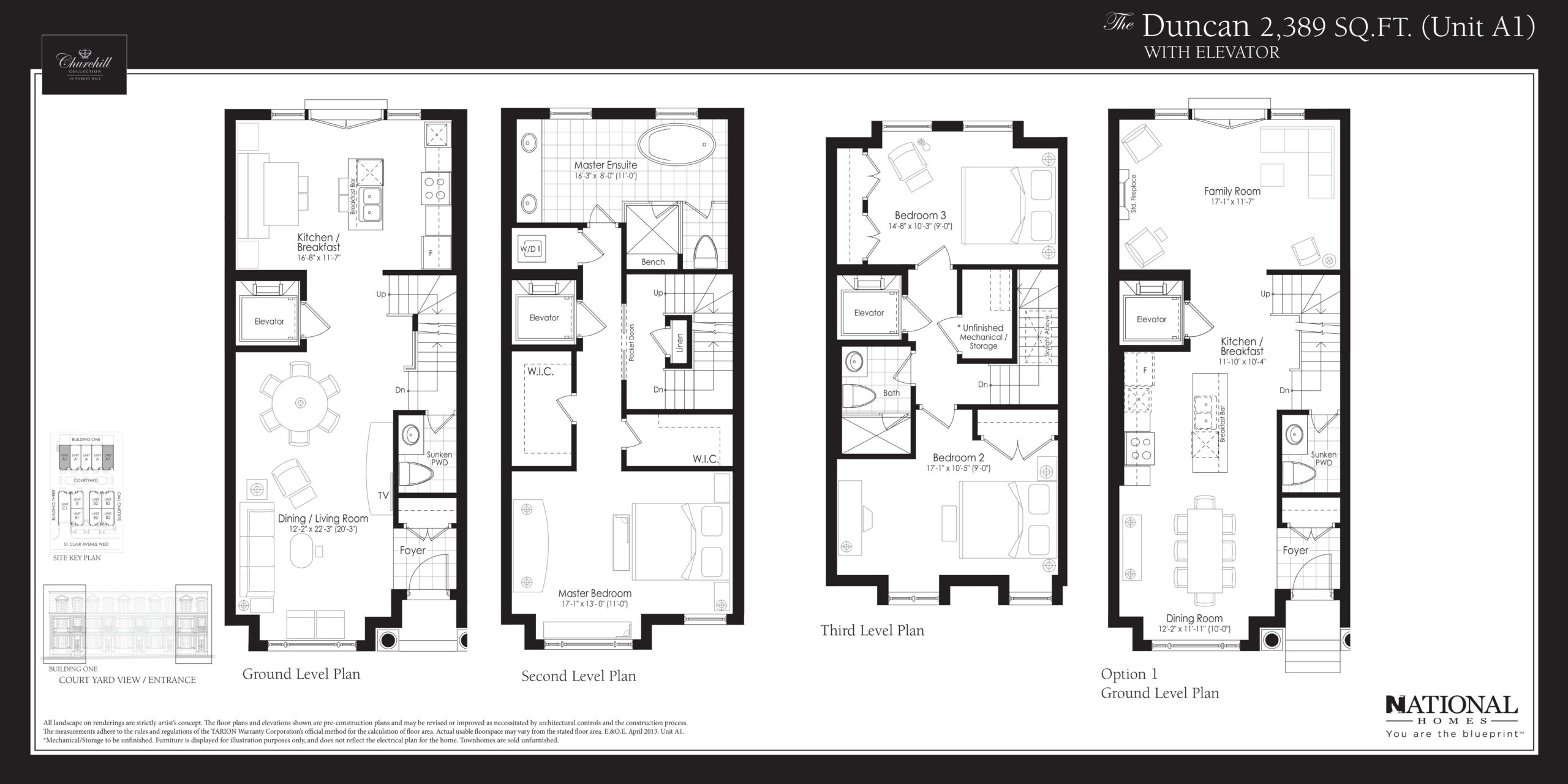 The Duncan with Elevator floor plan