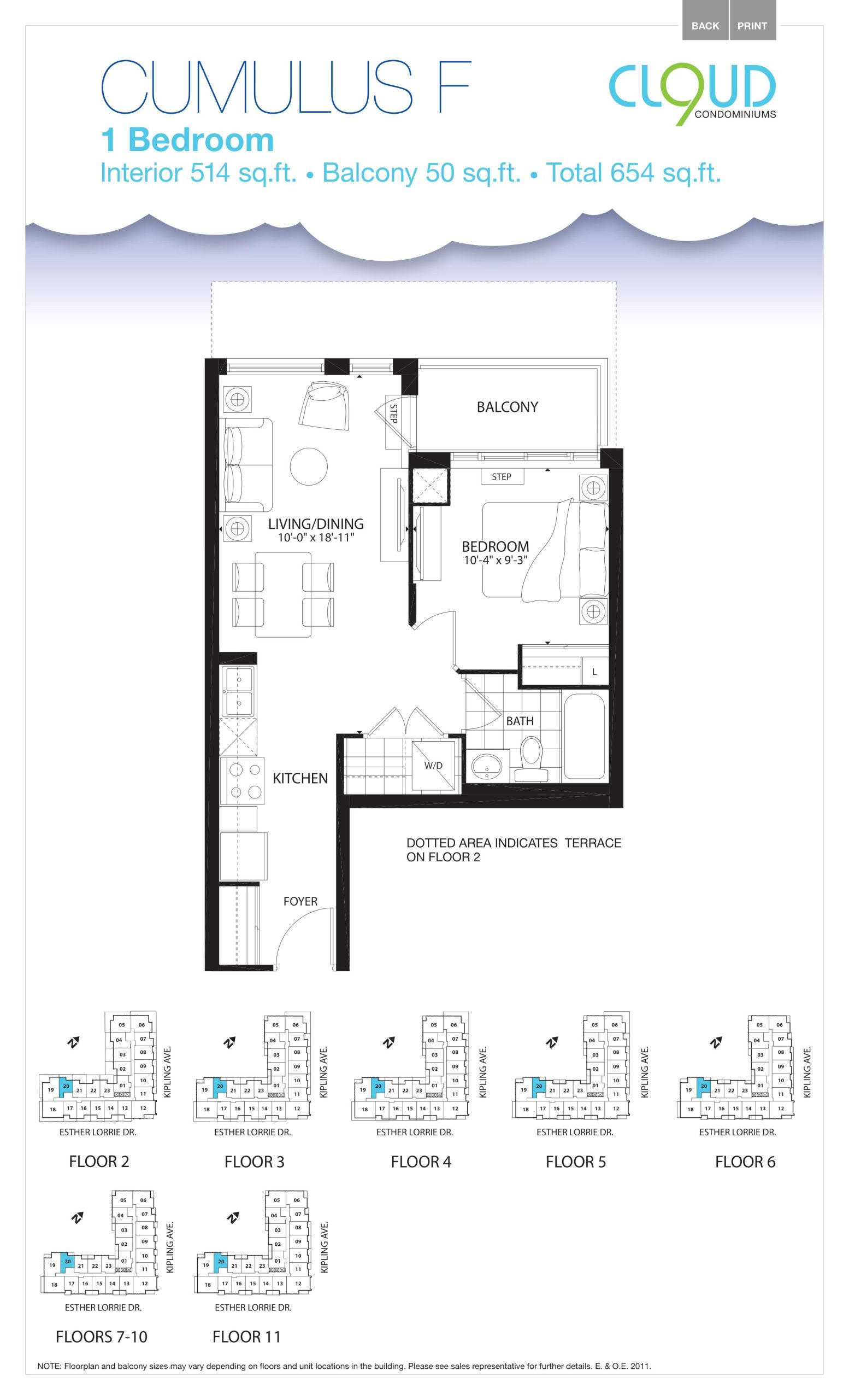 Cumulus F floor plan