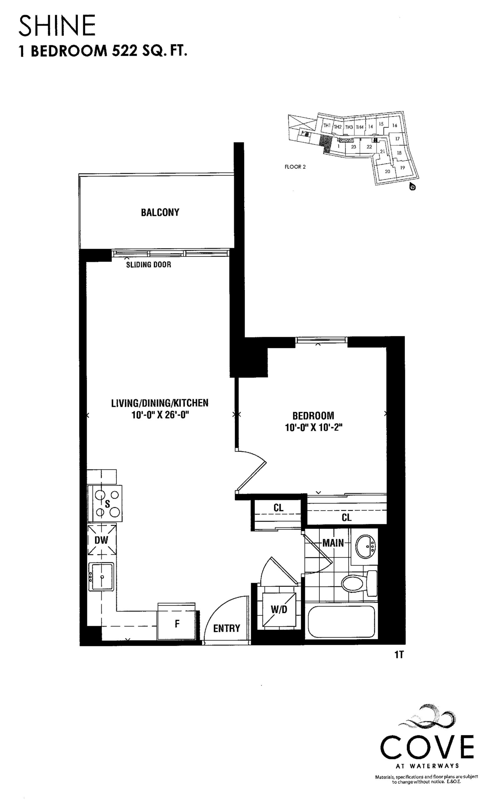 Shine floor plan