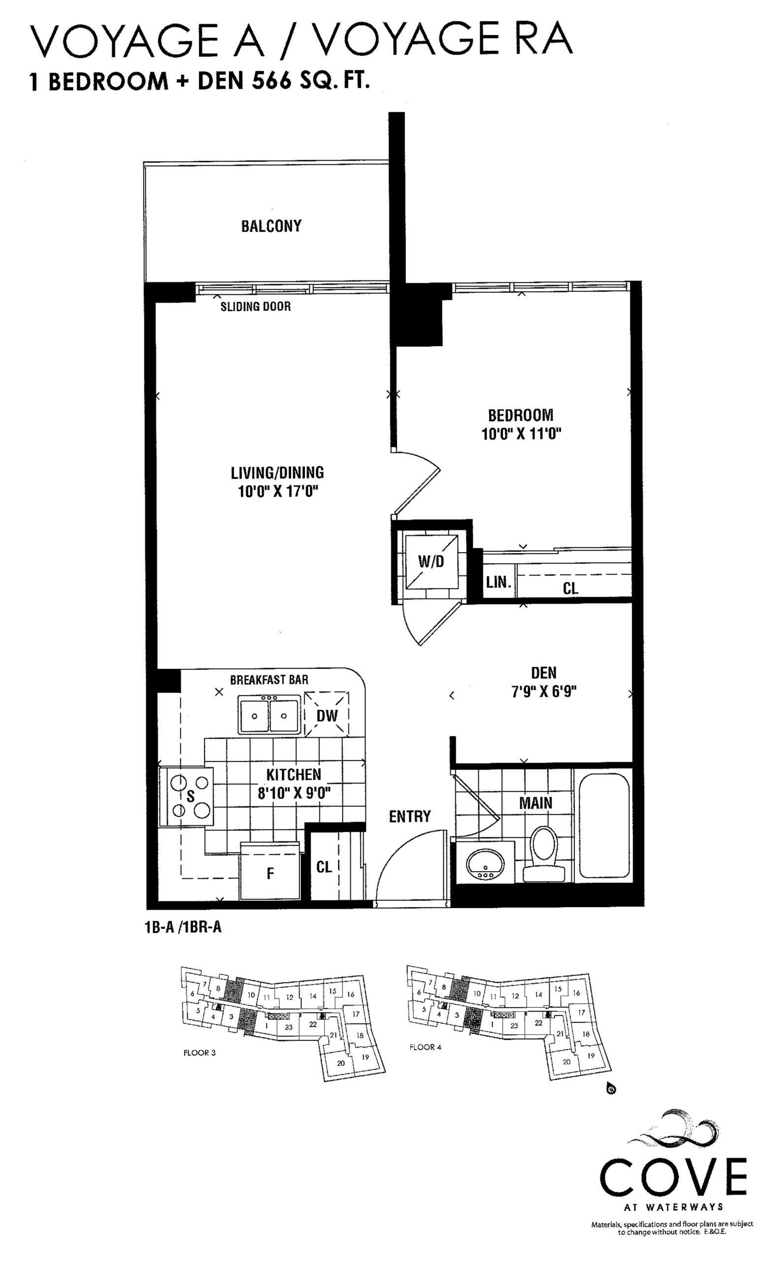 Voyage A / Voyage RA floor plan