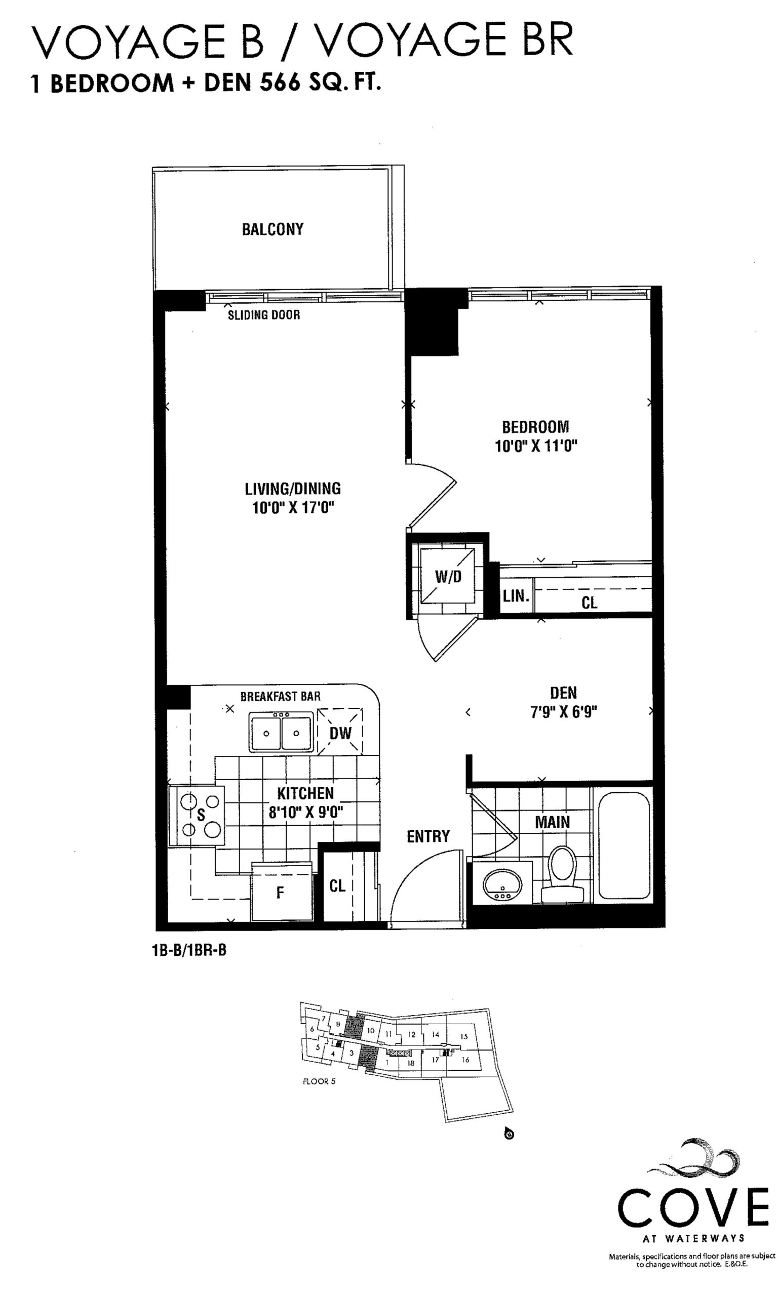 Voyage B / Voyage BR floor plan