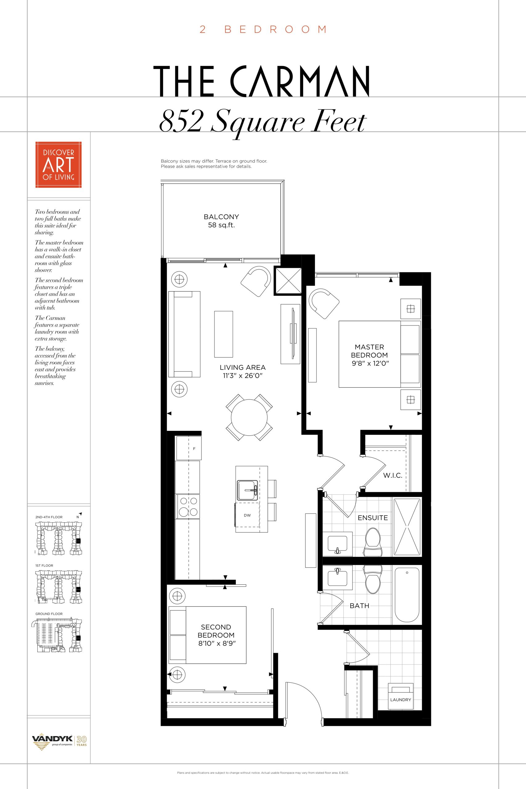 The Carman floor plan