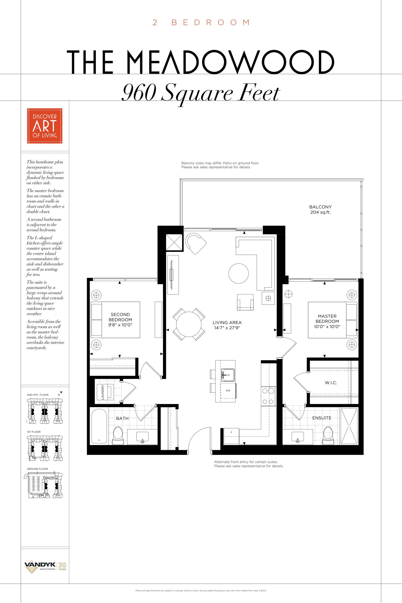 The Meadowood floor plan