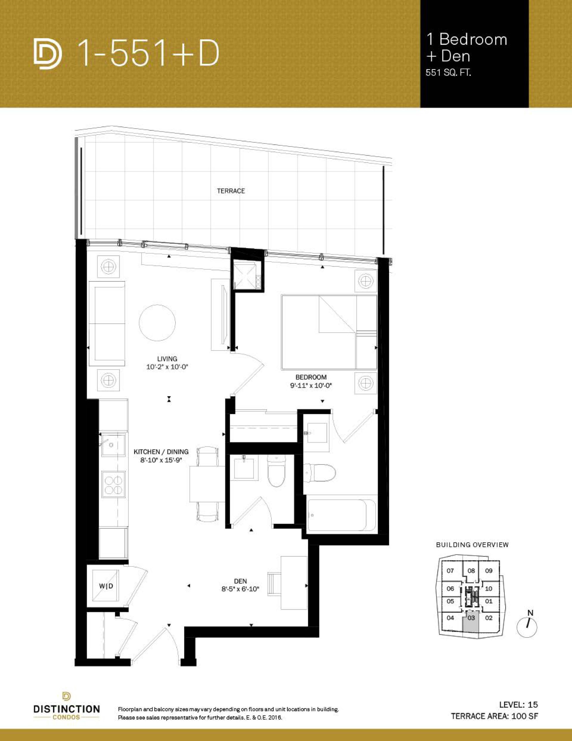 1-551+D floor plan