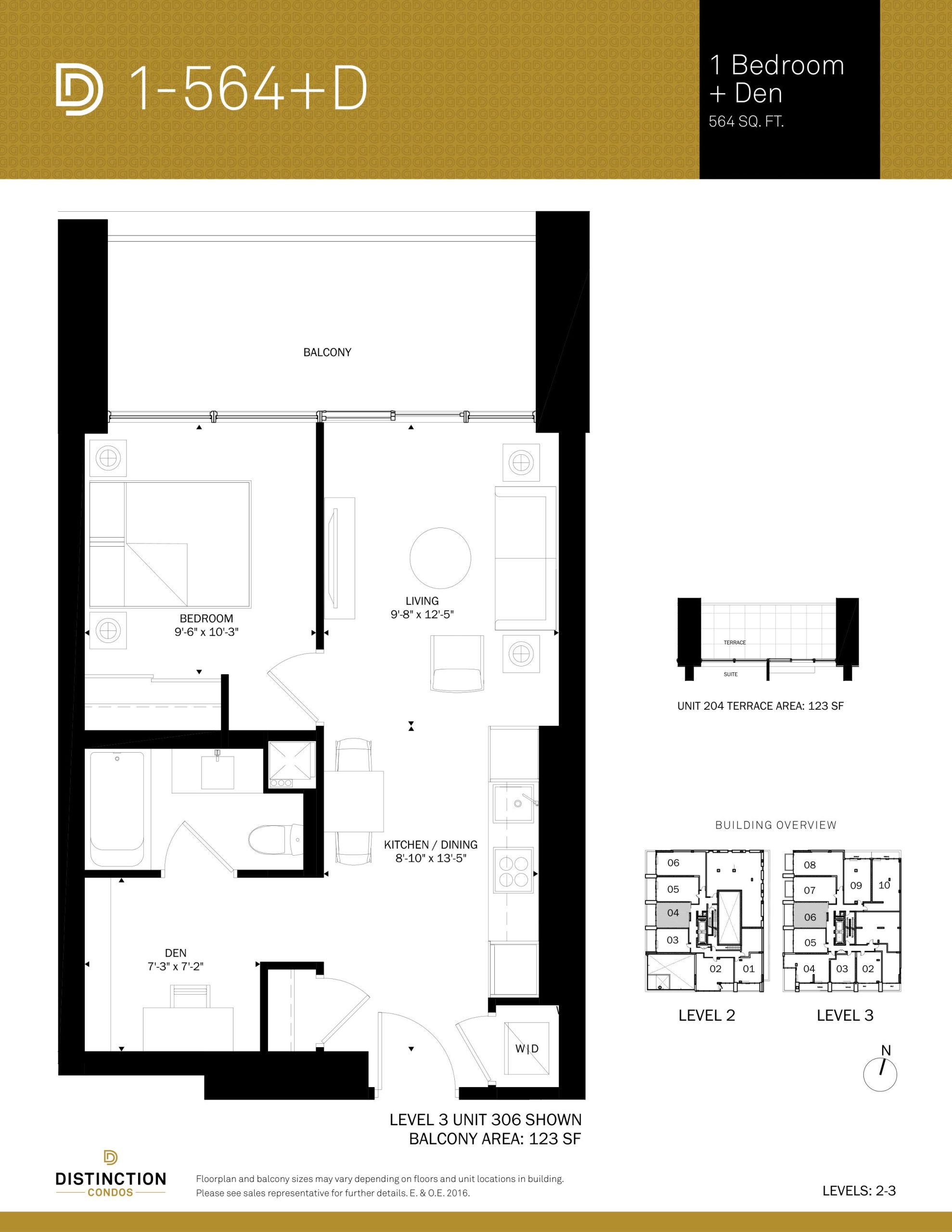 1-564+D floor plan