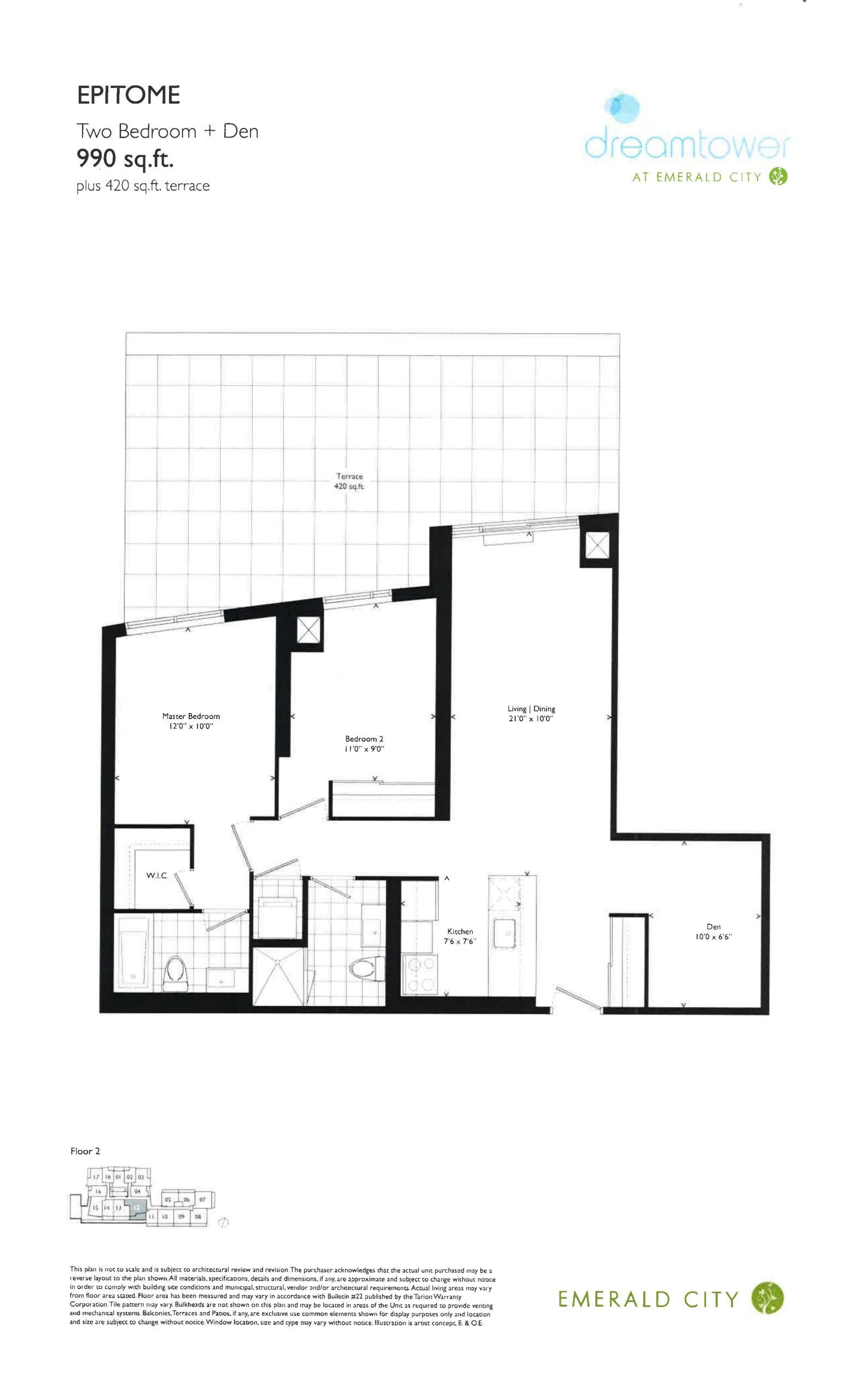 Epitome floor plan