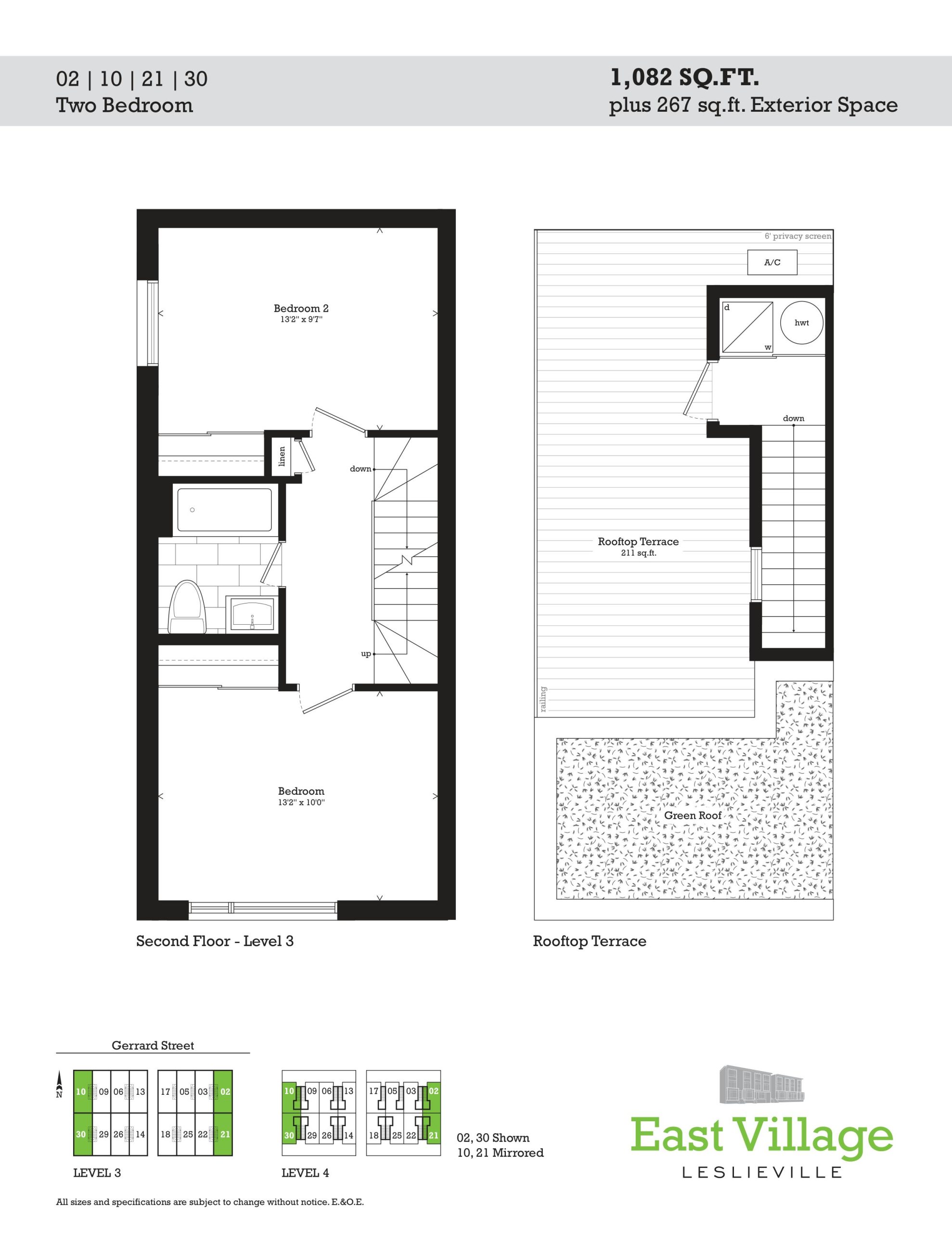 1,082 (Level 3,4) floor plan