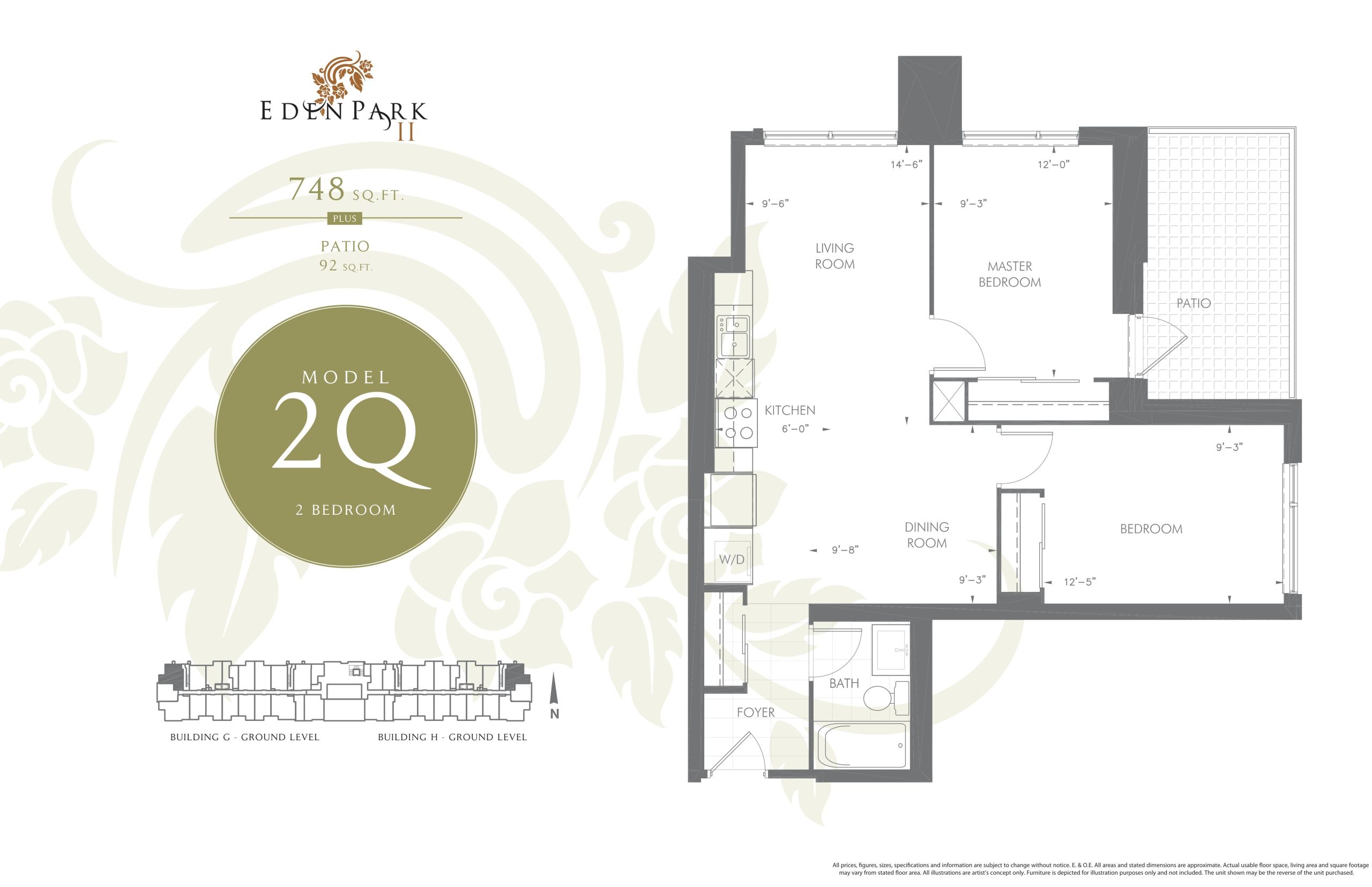 Model 2Q floor plan