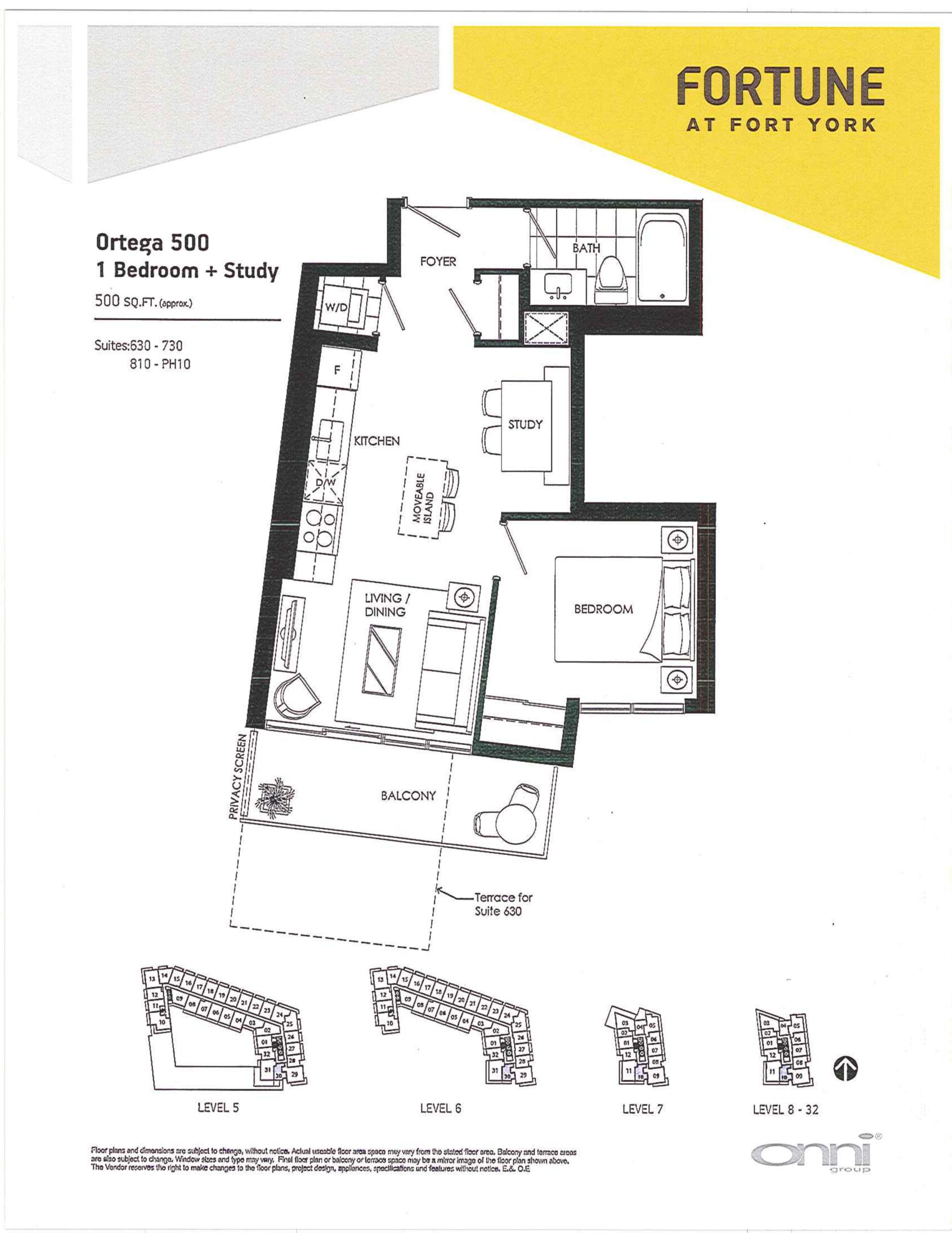 Ortega 500 floor plan