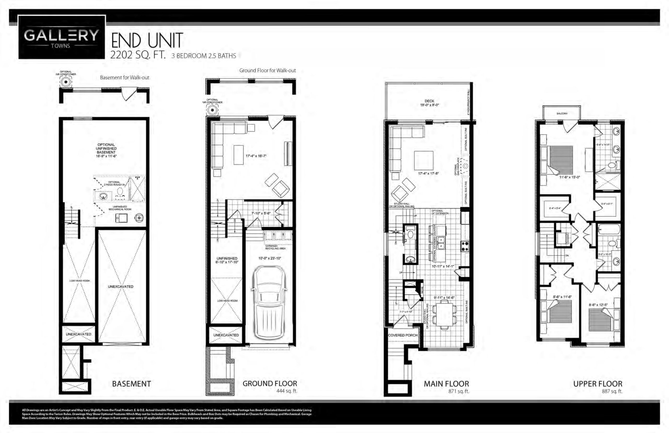 End Unit floor plan