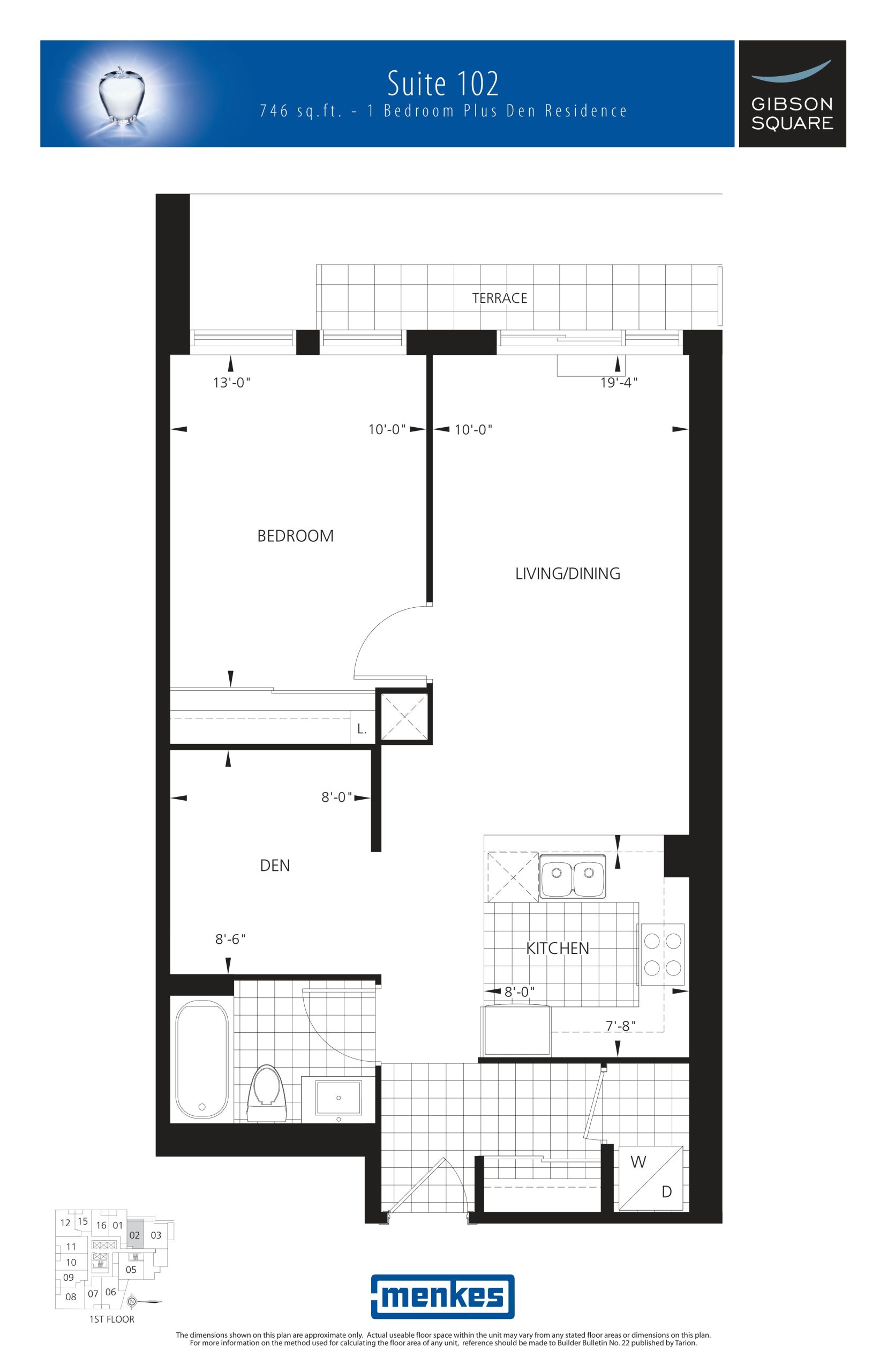 Suite 102 floor plan