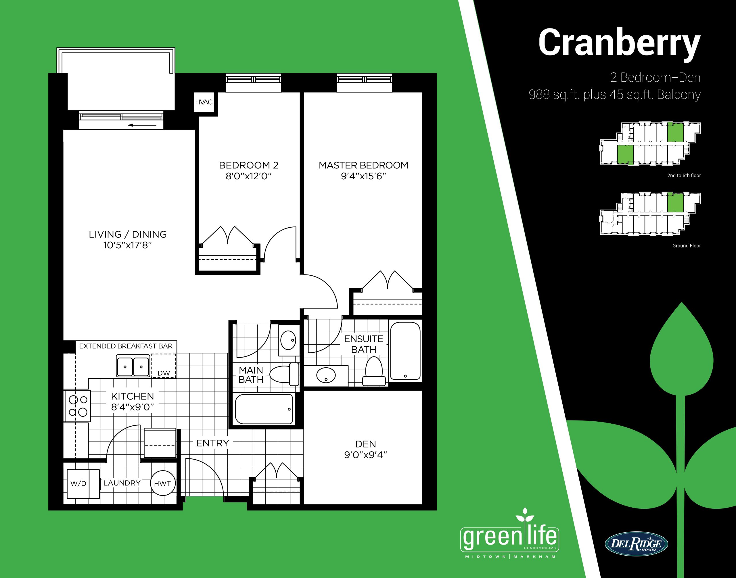 Cranberry floor plan