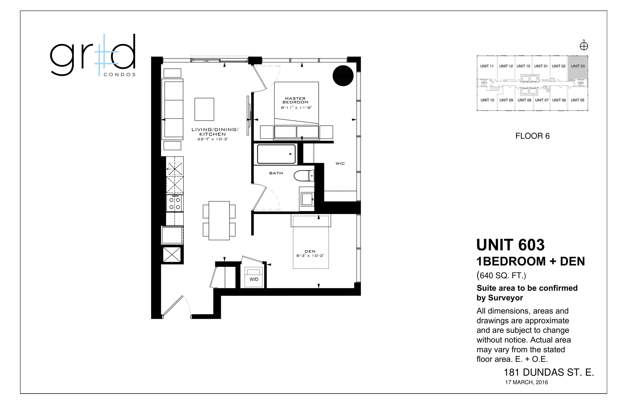 Unit 603 floor plan