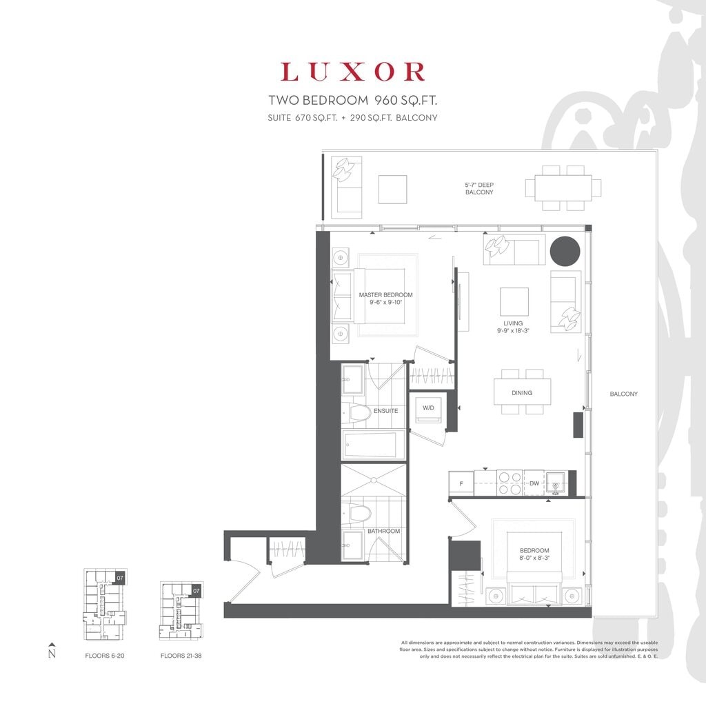 Luxor floor plan