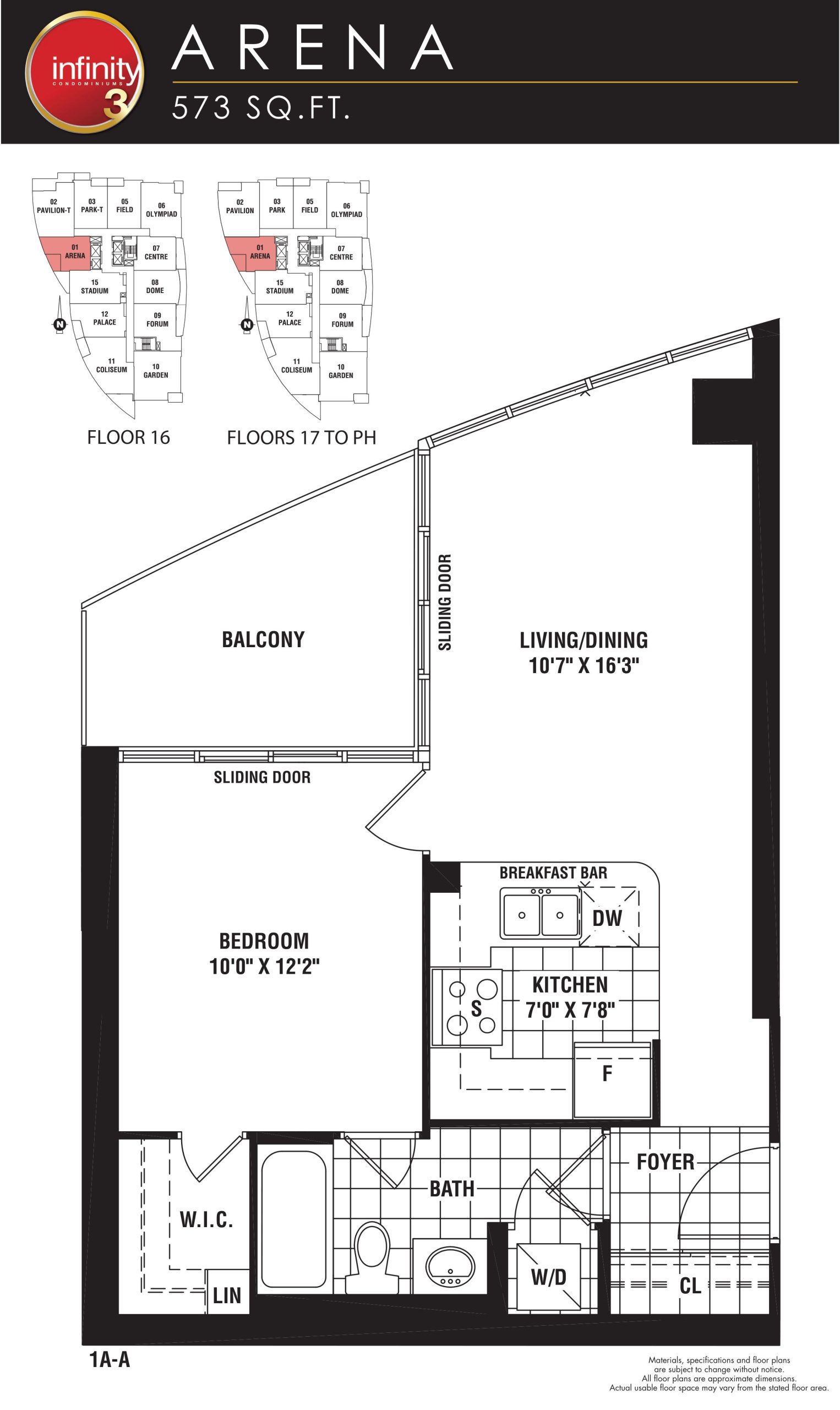 Arena floor plan