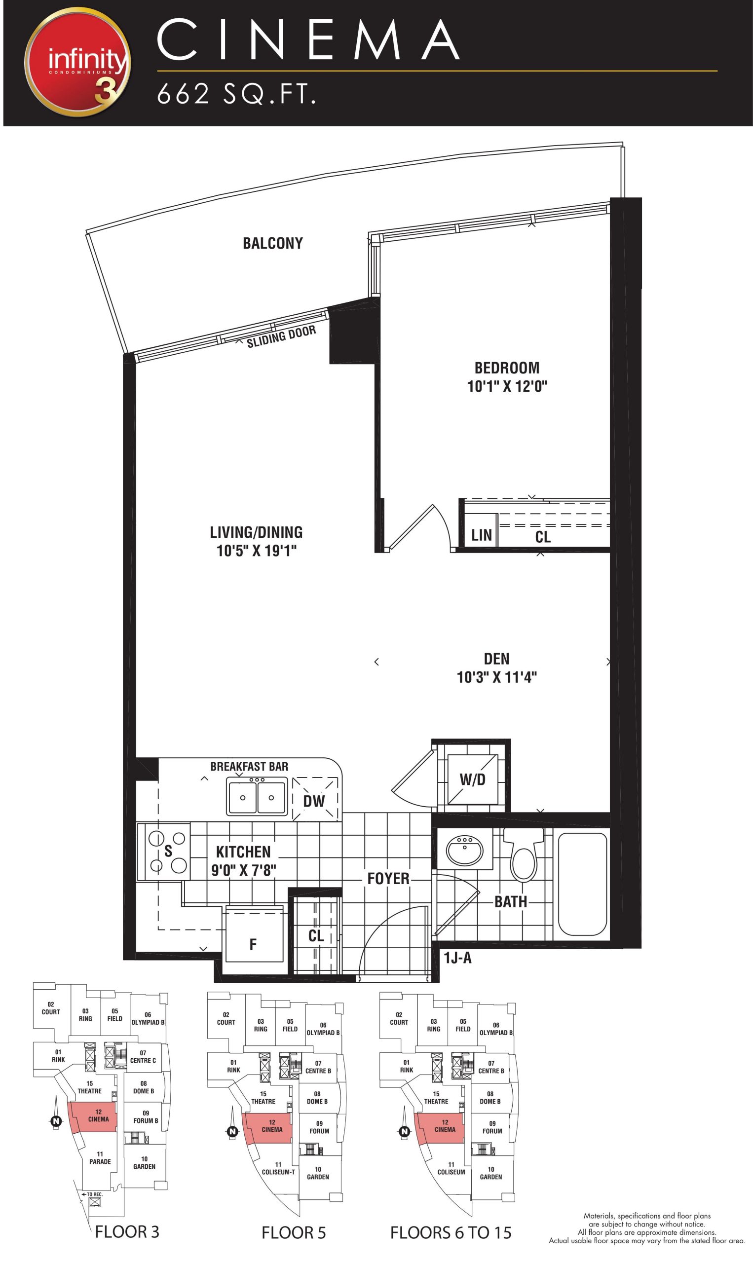 Cinema floor plan