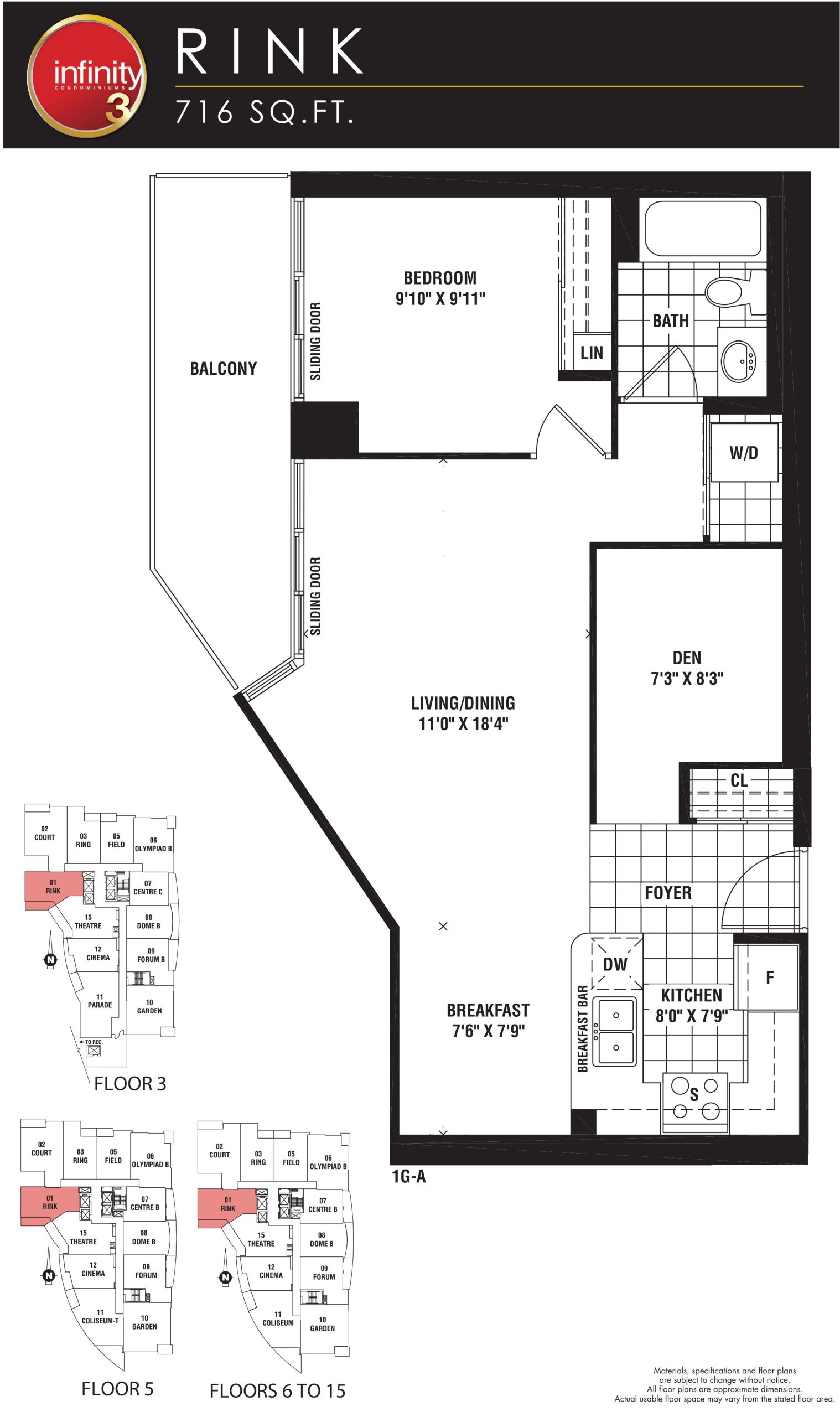 Rink floor plan
