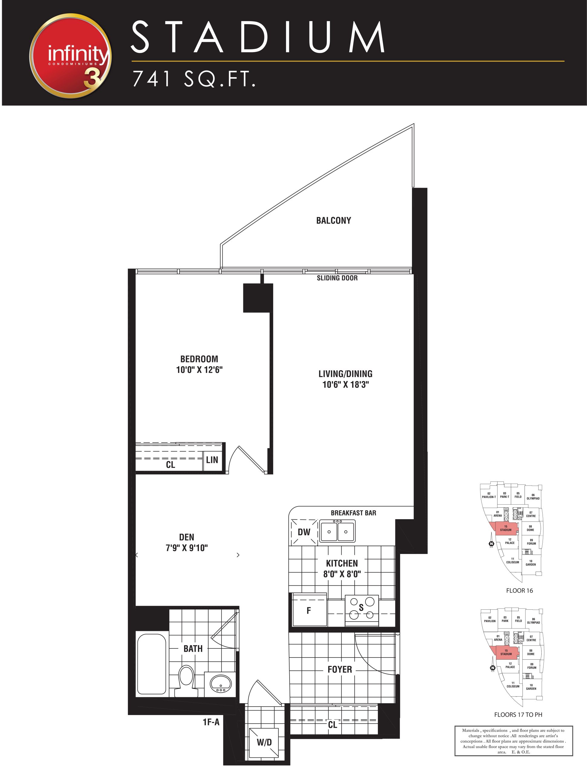 Stadium floor plan