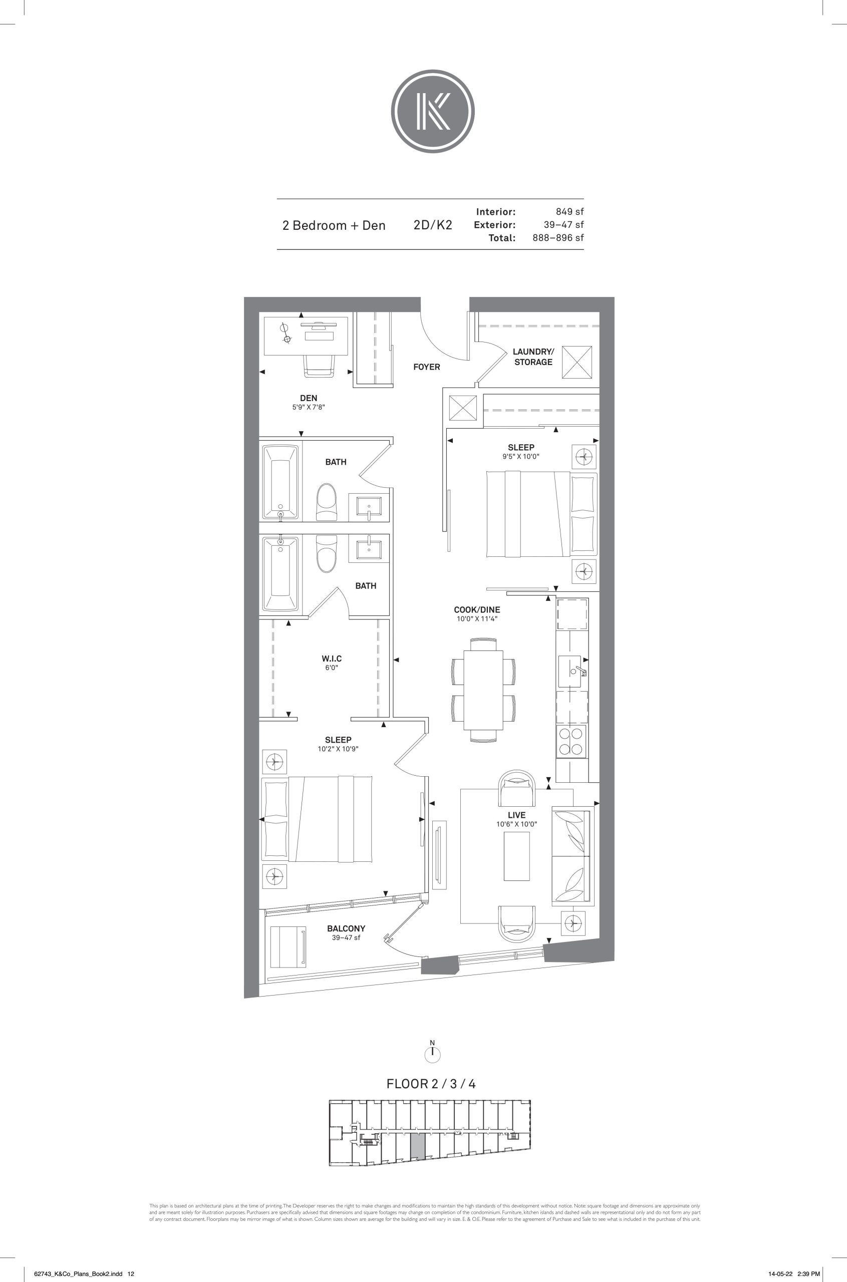 2D-K2 floor plan