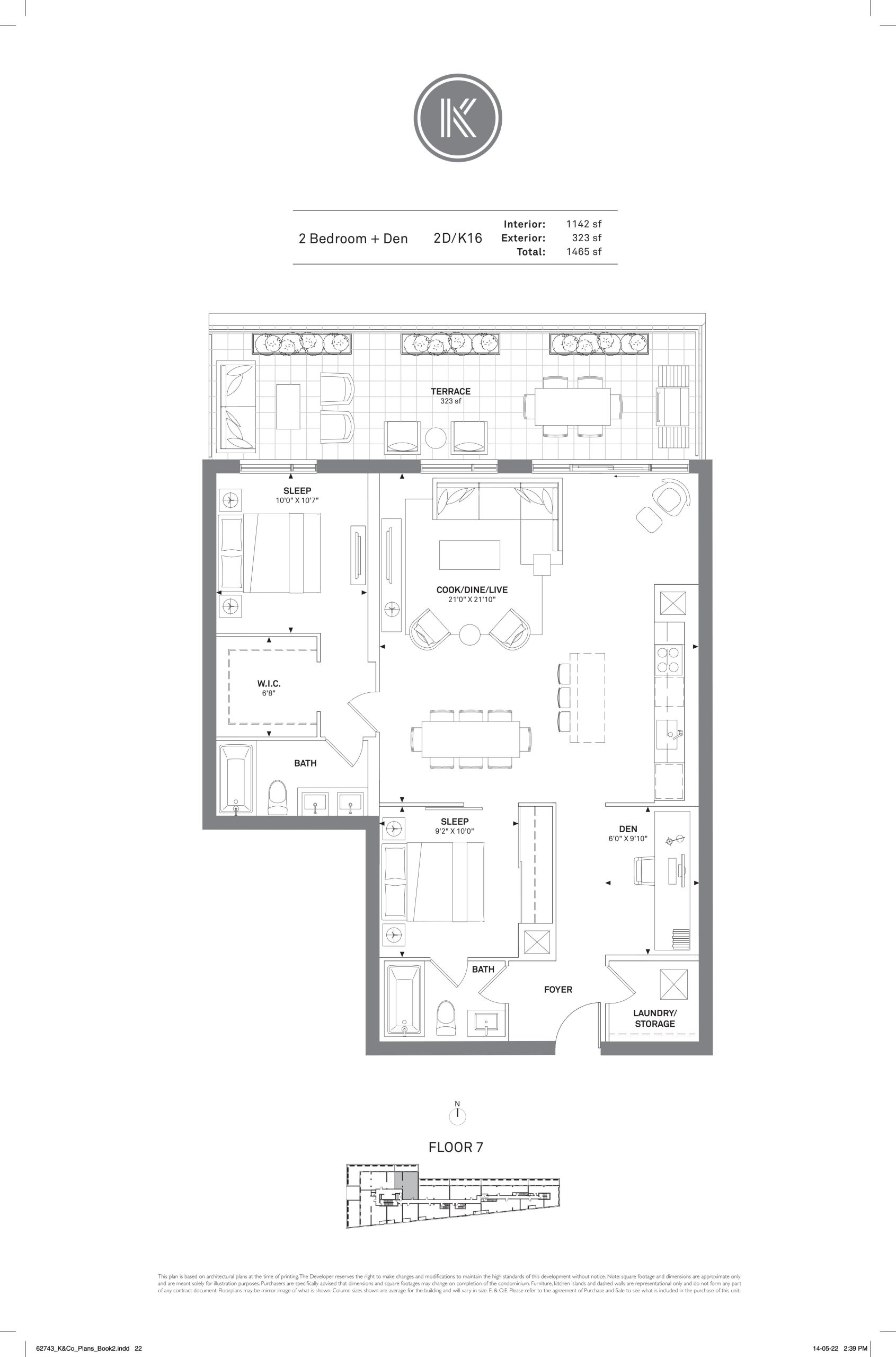 2D-K16 floor plan