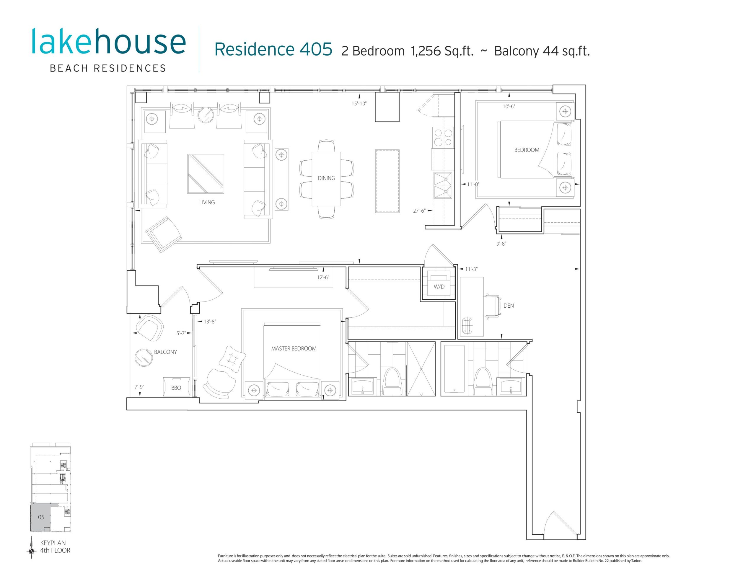 Residence 405 floor plan