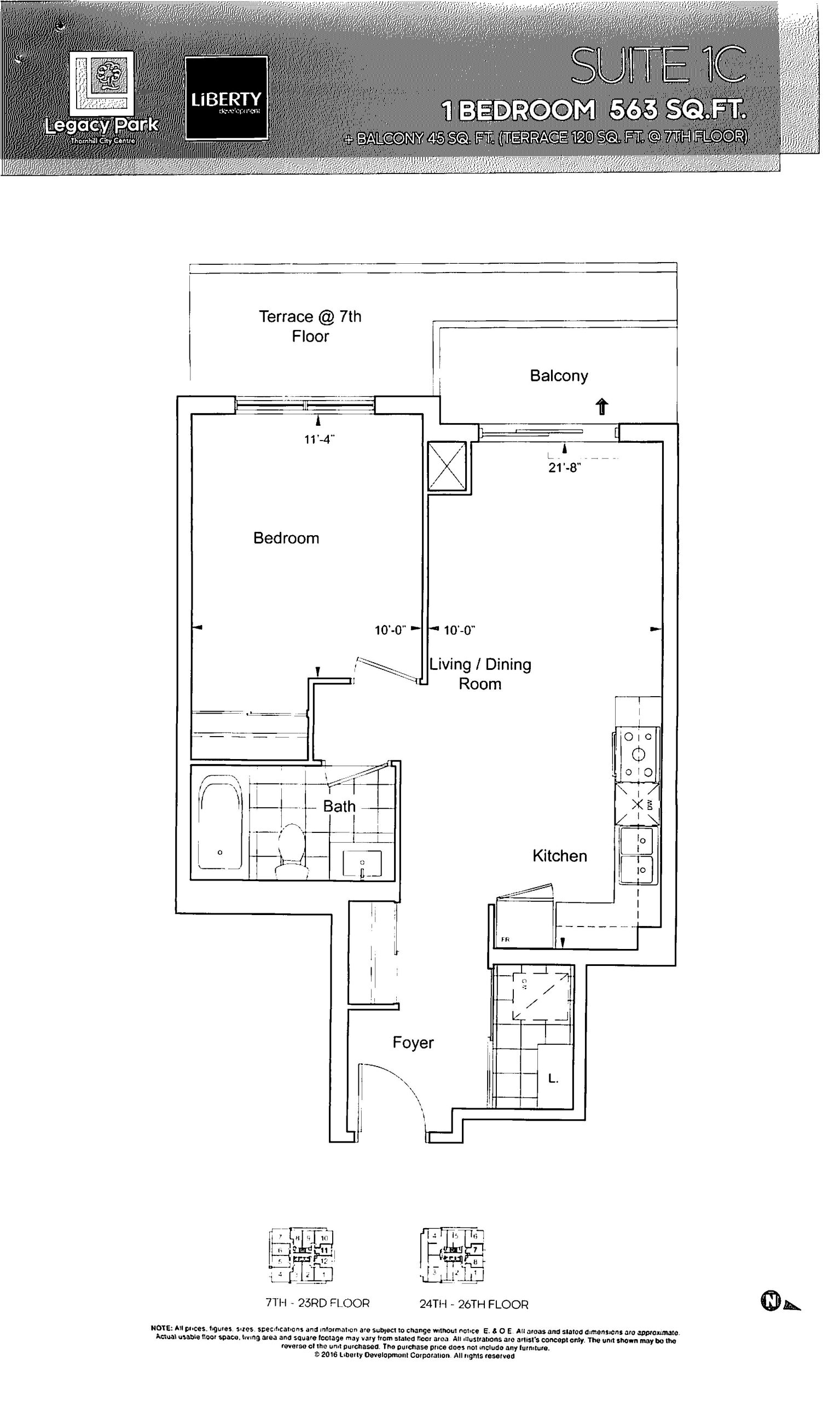 Suite 1C floor plan