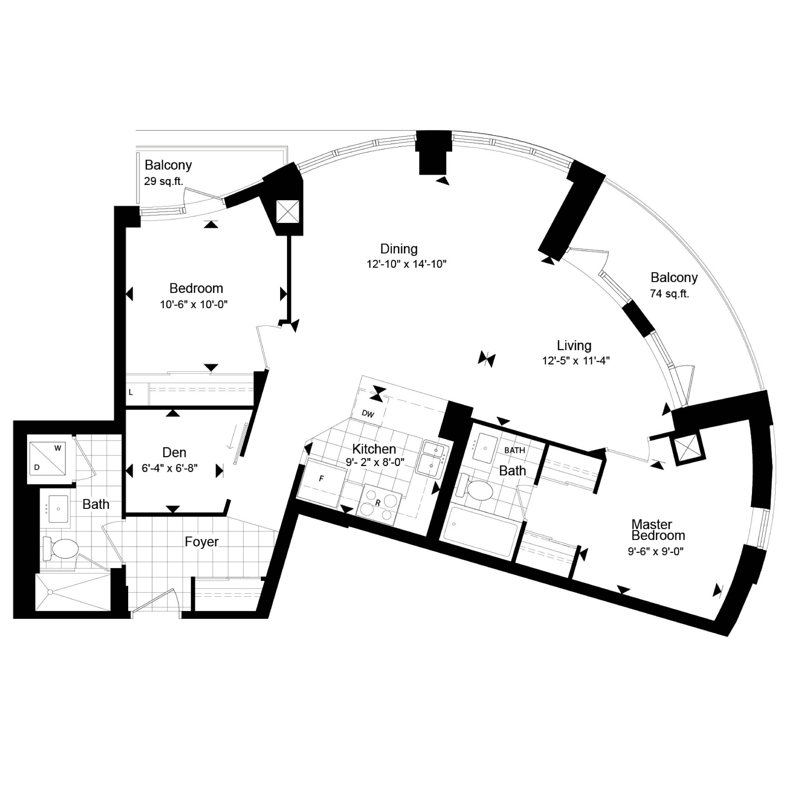 212 floor plan